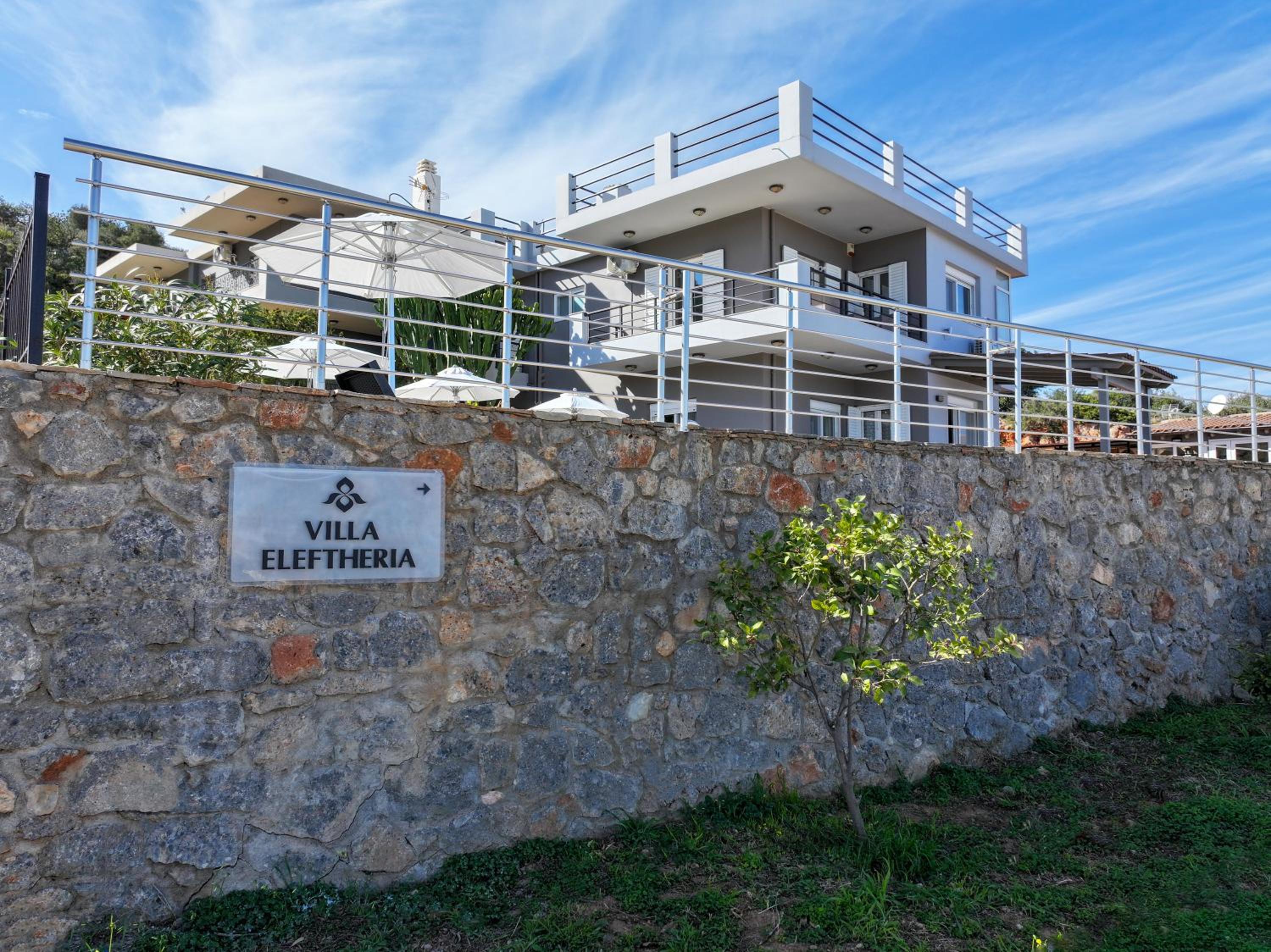 Villa Eleftheria with heated pool view 3