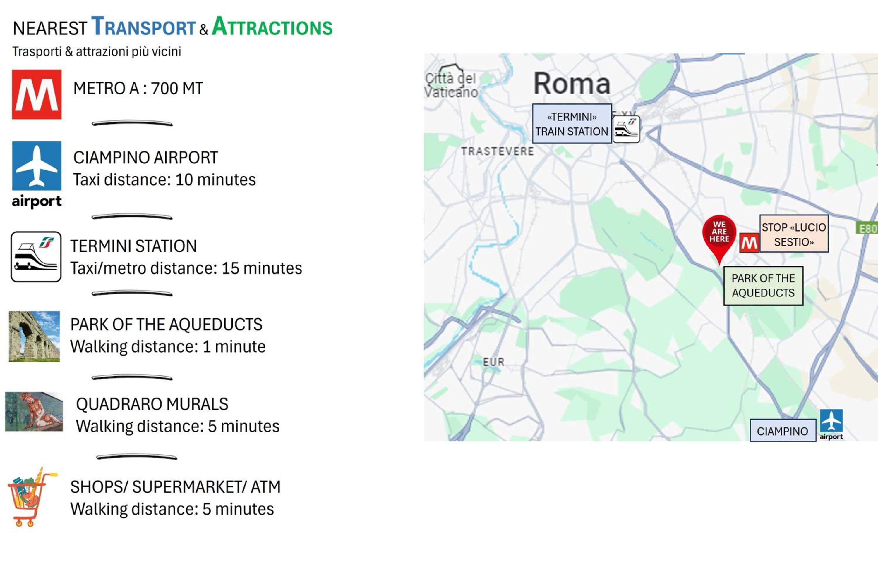 Appartamento agli Acquedotti, con giardino privato