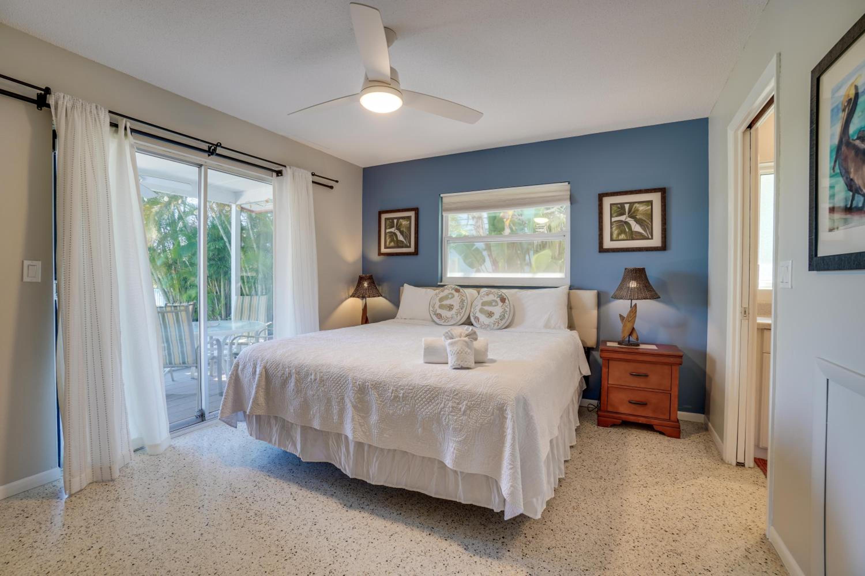 Canal Front Home with Large Boat Dock, 3 Min Walk to Beach