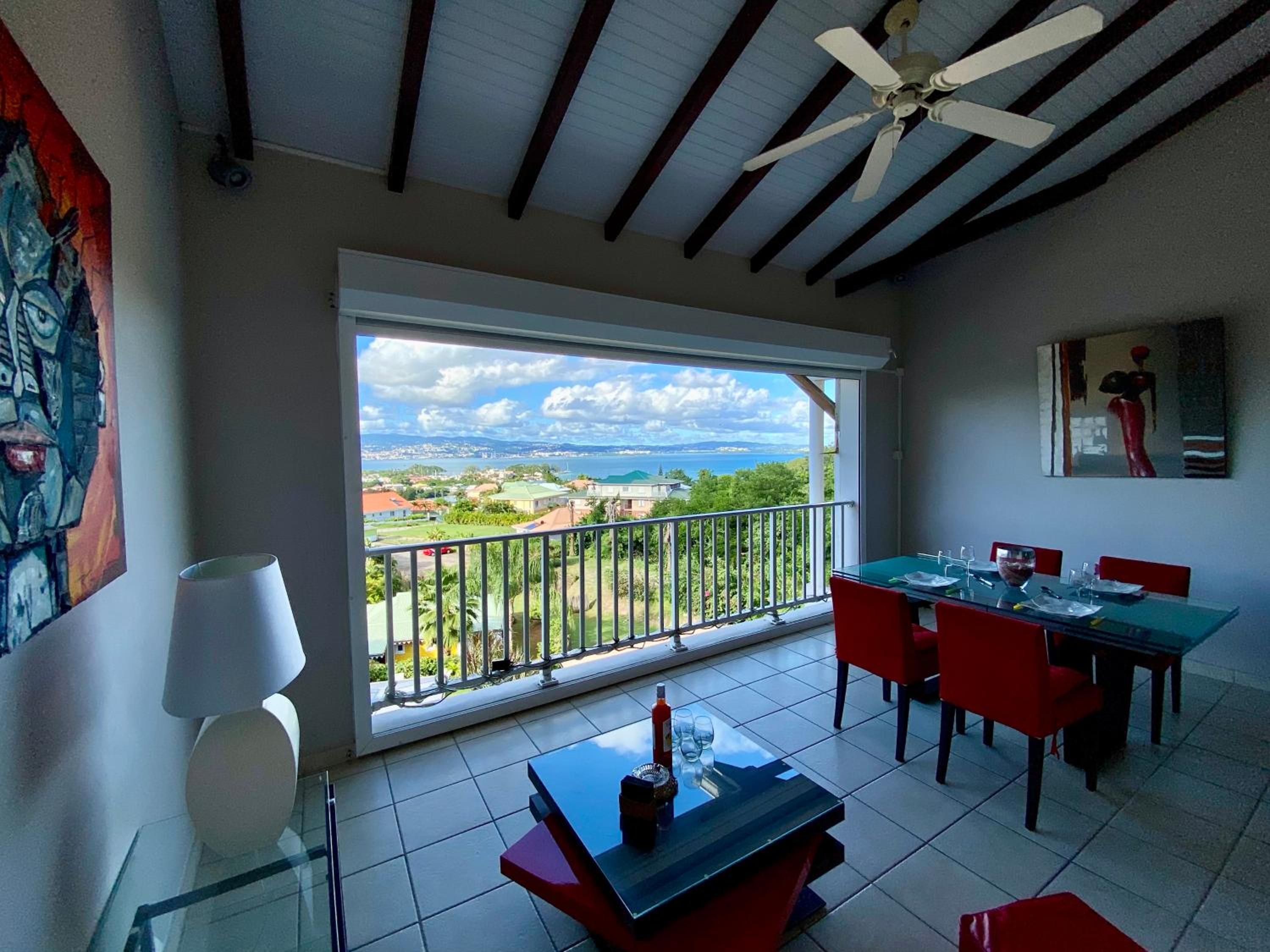 Appartement Bougainvillier Martinique avec vue incroyable view 4