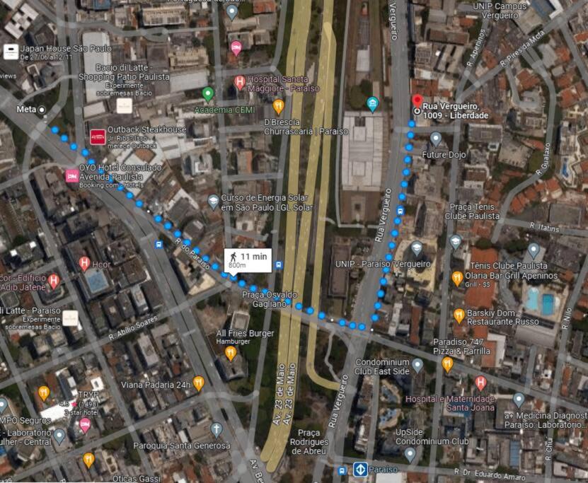 VE0907 I Studio Vergueiro - Proximo Paulista Av e Ibirapuera Park