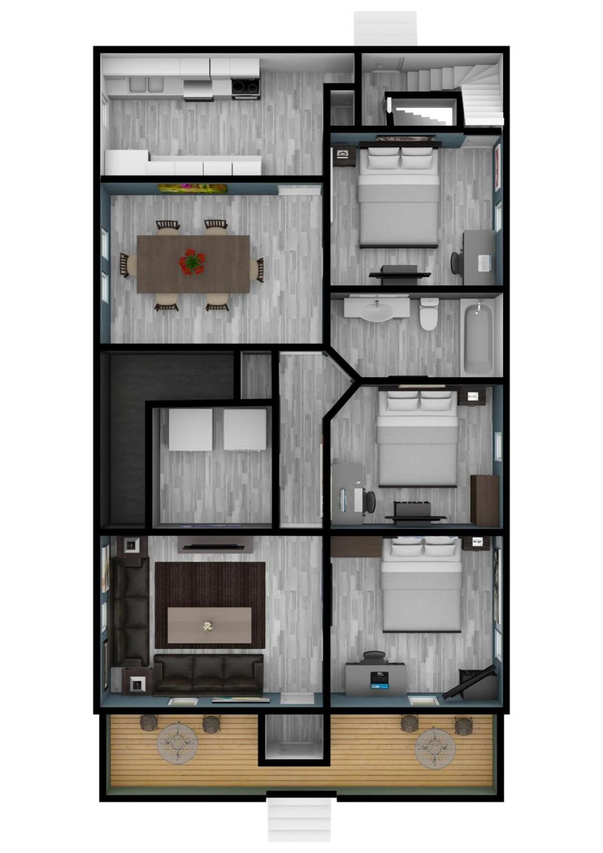 Shortstop Apt 1 All Star Baseball Rentals view 4