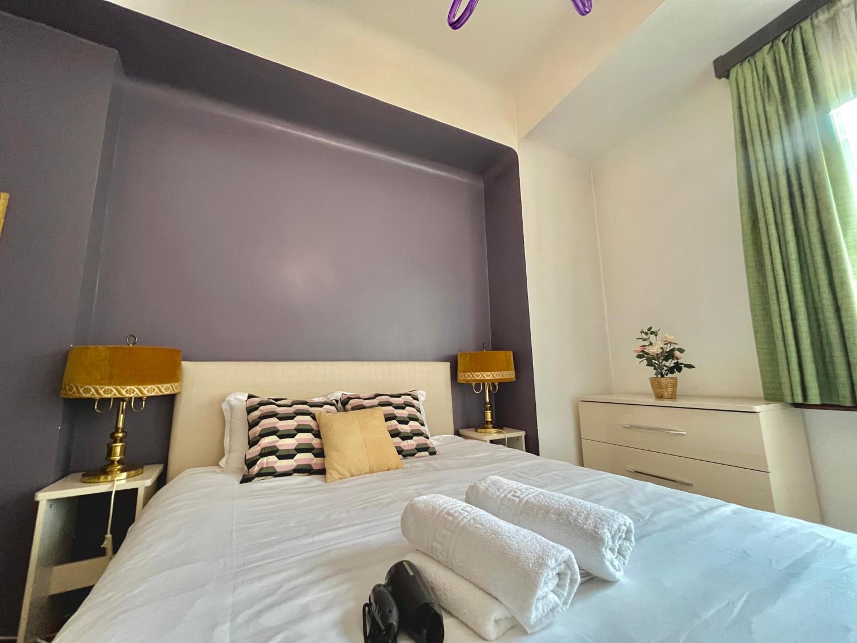 Vibrant Victoriei apartment view 2
