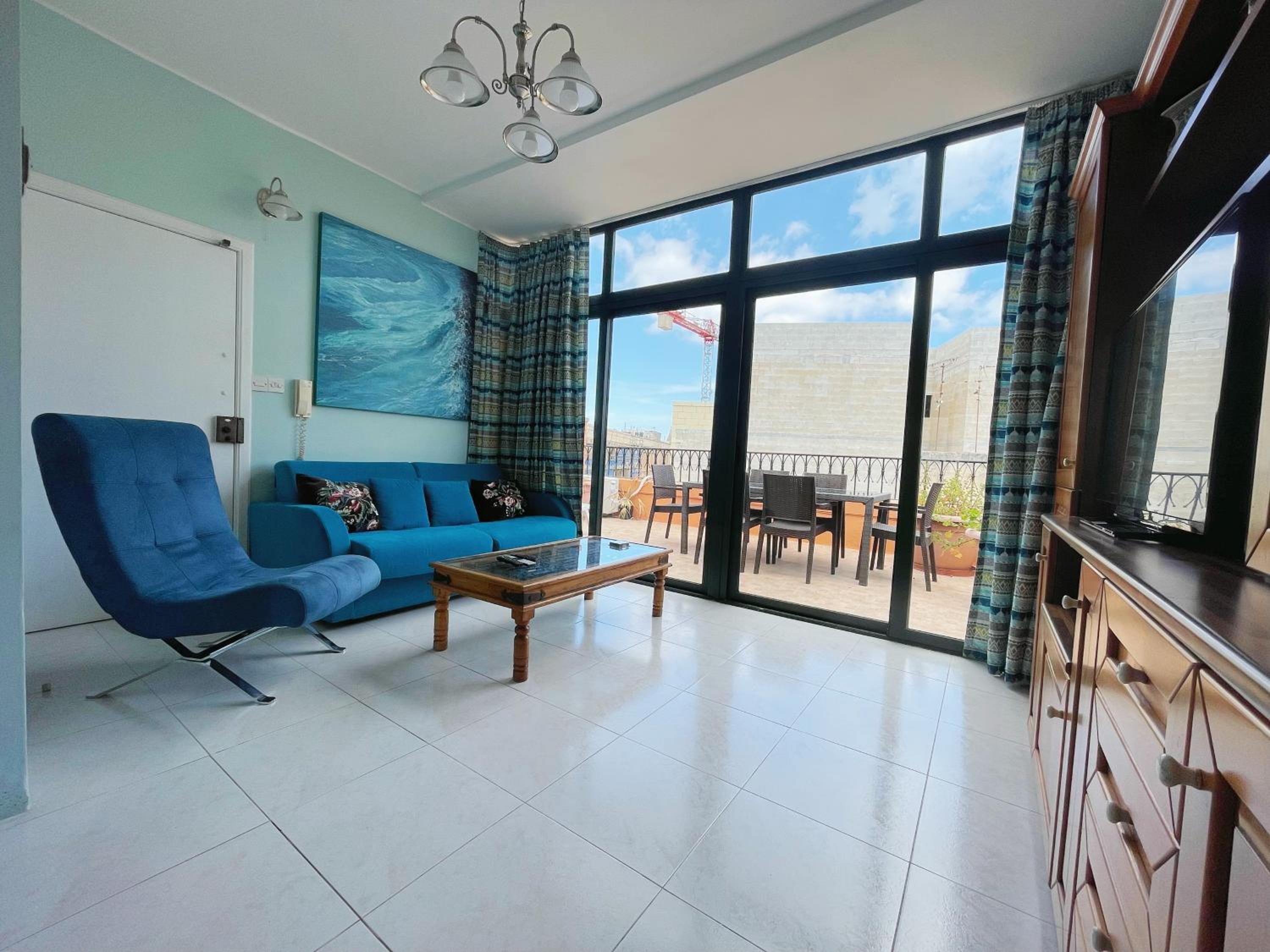 Duplex Penthouse With Terrace In Balluta Bay - Sleeps 6 view 3
