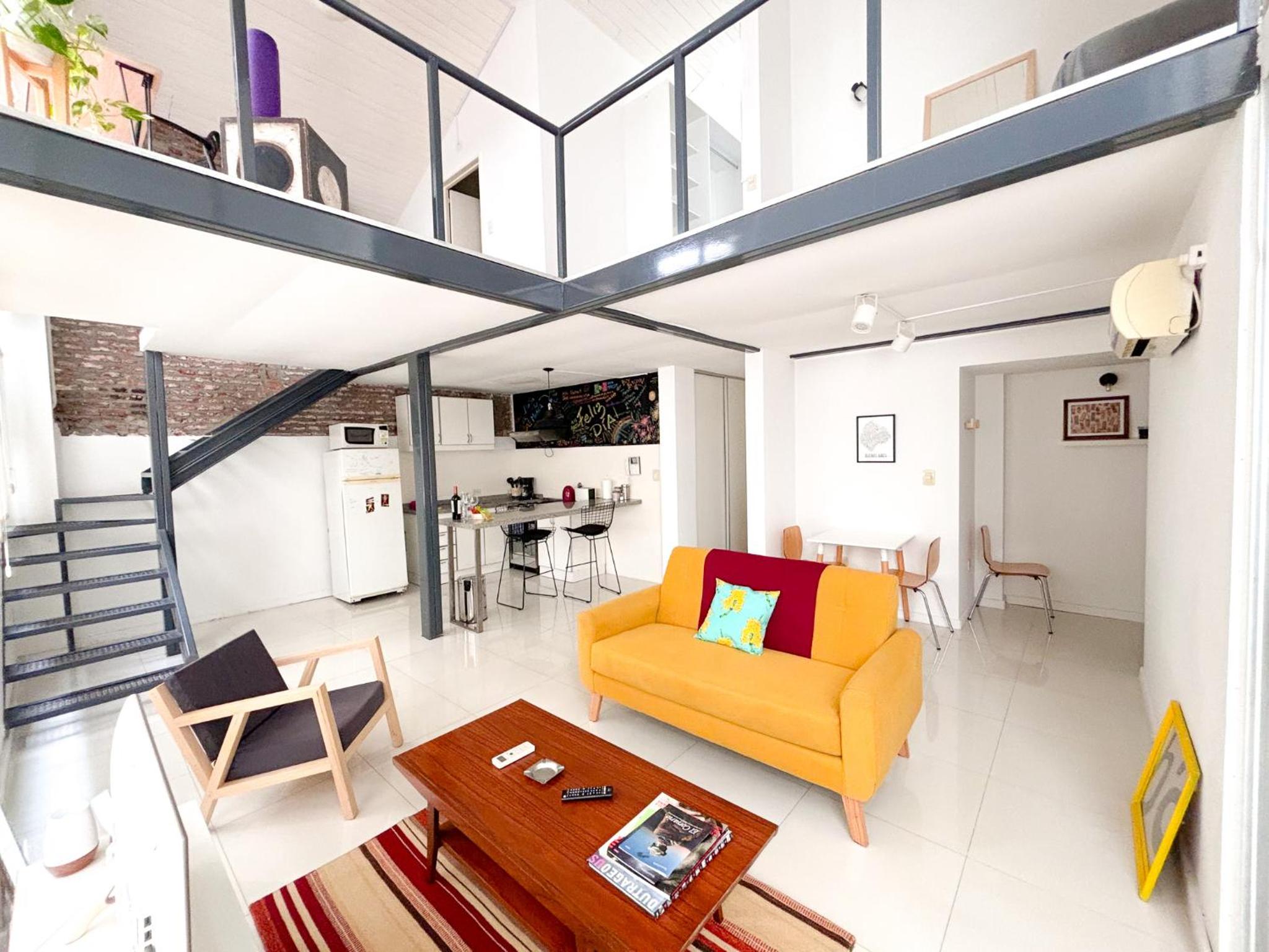 Amplio duplex urbano tipo Loft modular para armar de 1 a 4 personas en Recoleta