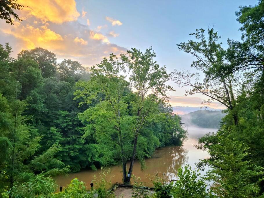 Charming Log Cabin with Loft on Lake James- Private Resort Amenities view 3