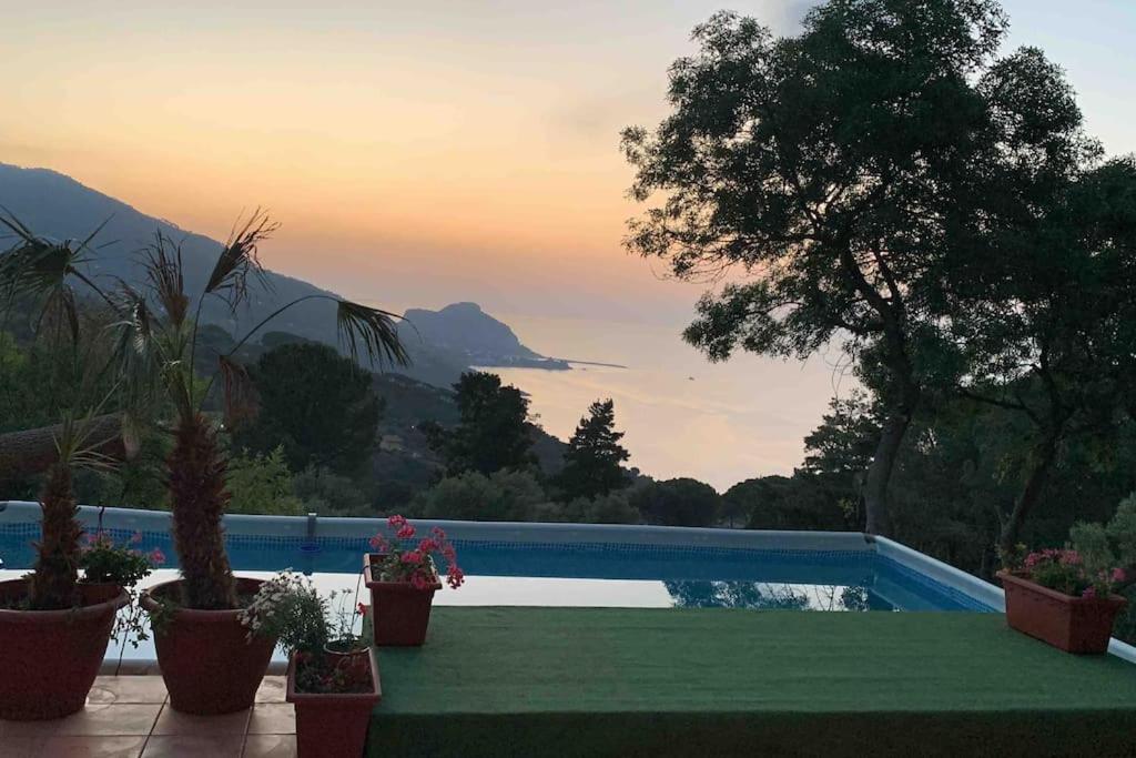 Rocca Cefalù panoramic swimming pool in S.Ambrogio view 4