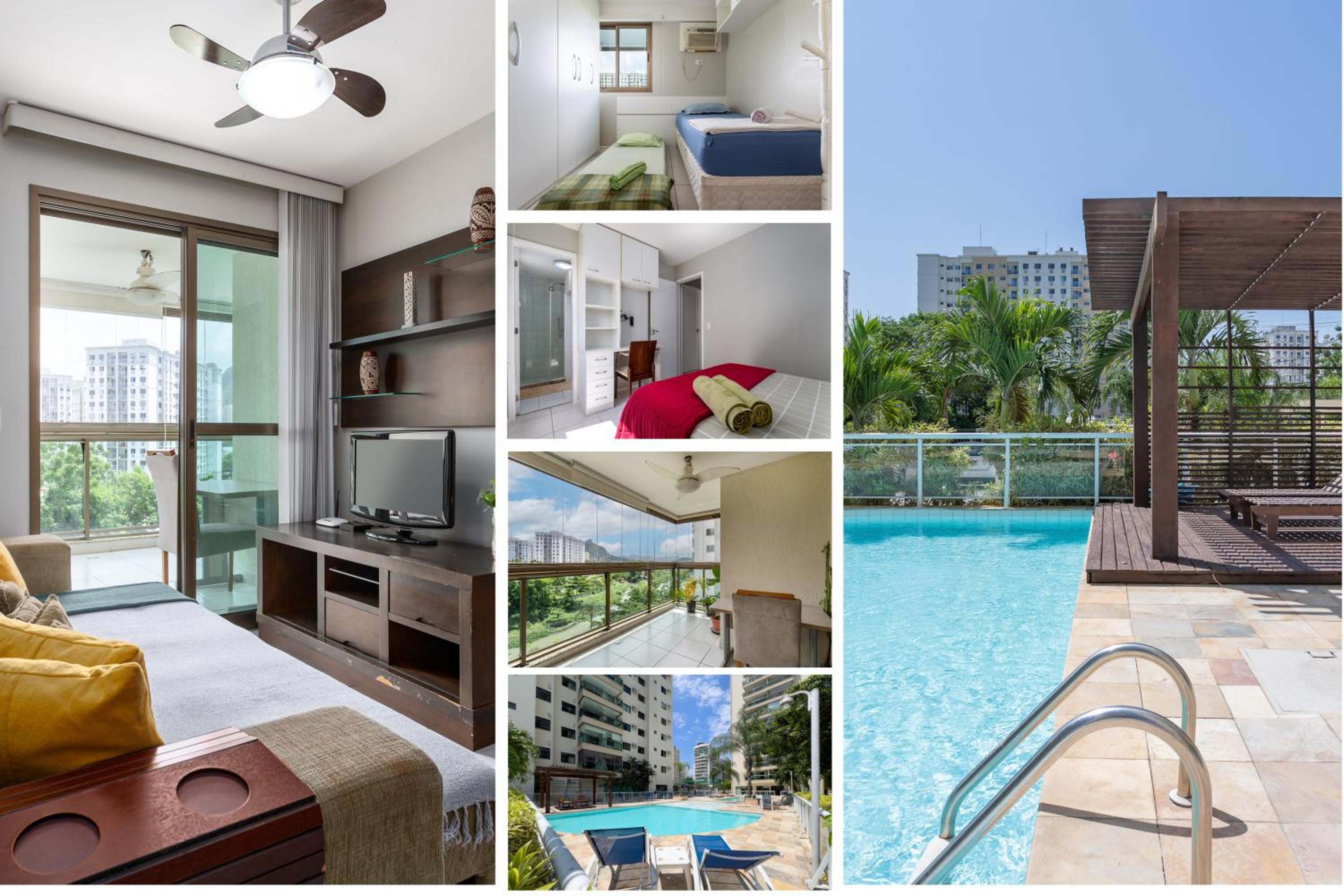 TOP BARRA OLÍMPICO! FARMASI ARENA - PARQUE AQUÁTICO MARIA LENK - ARENAS OLÍMPICAS - RIO CENTRO - GARAGEM - PORTARIA 24h - PISCINA - SAUNA - PARQUINHO INFAN