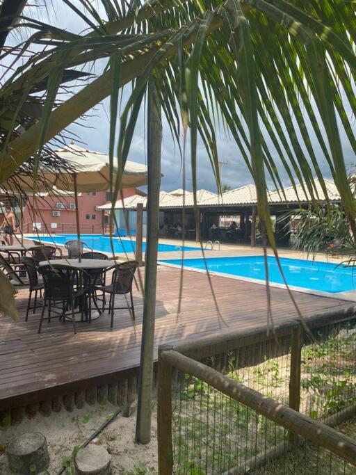 Chalé pé na areia