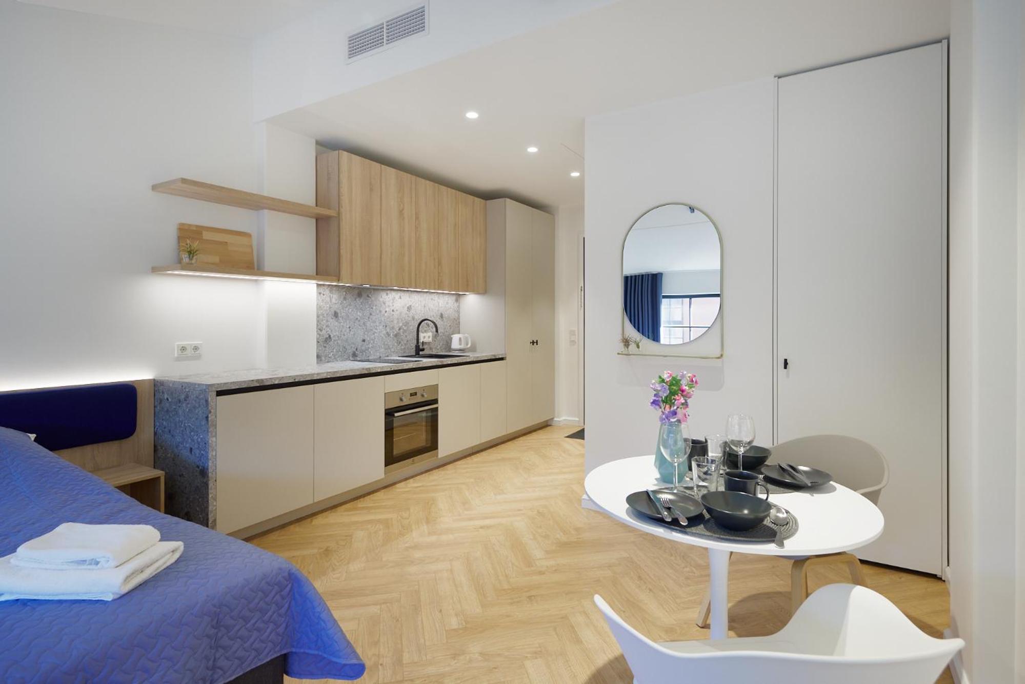 Stylish Volta Quarter Studios with AC