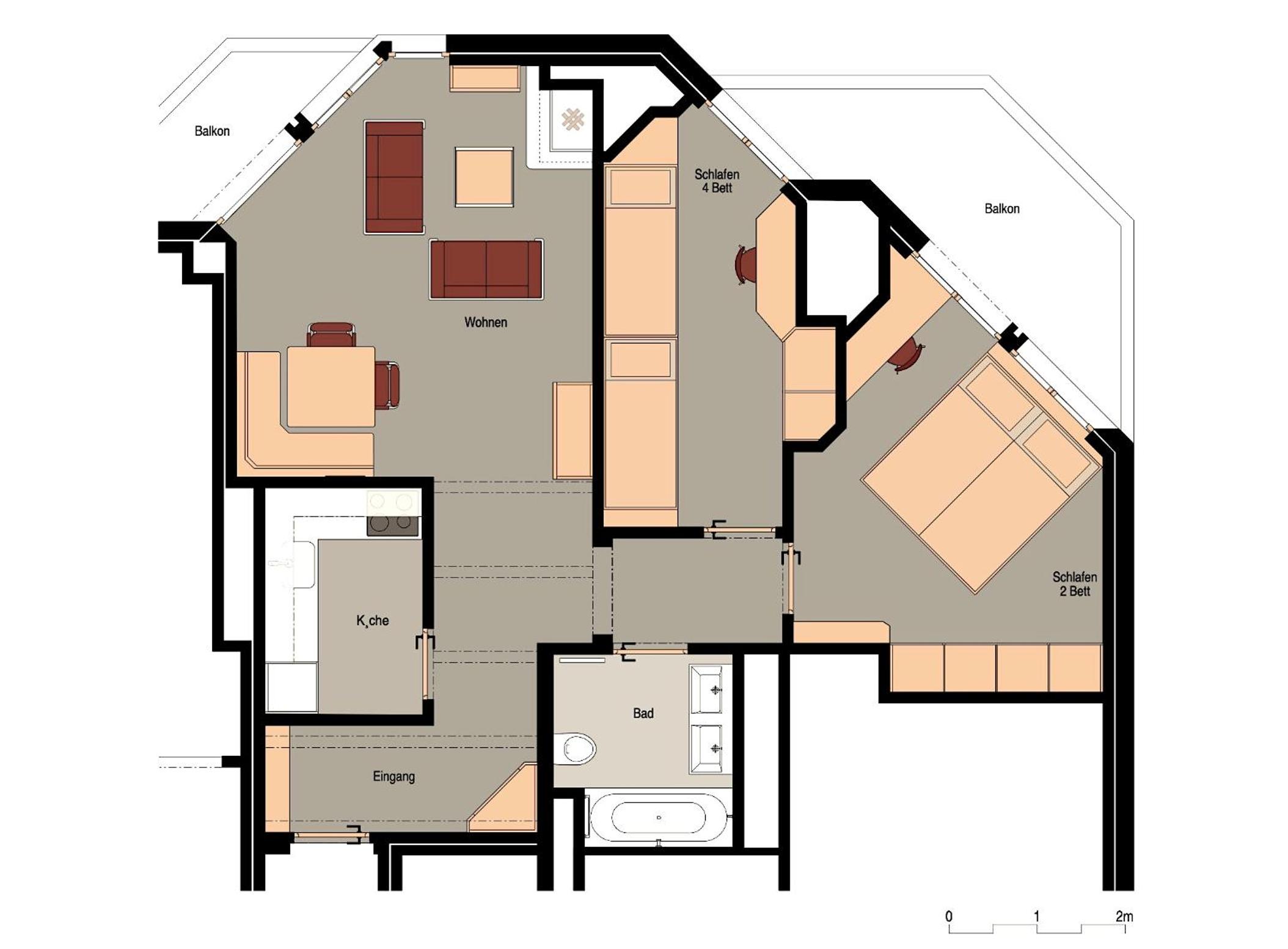 Schöne Ferienwohnung im Zentrum von St. Moritz