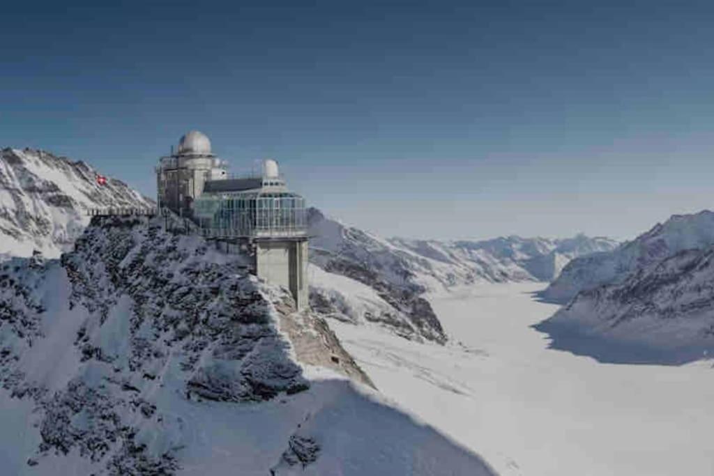 Romantic Swiss Alp Iseltwald with Lake & Mountains
