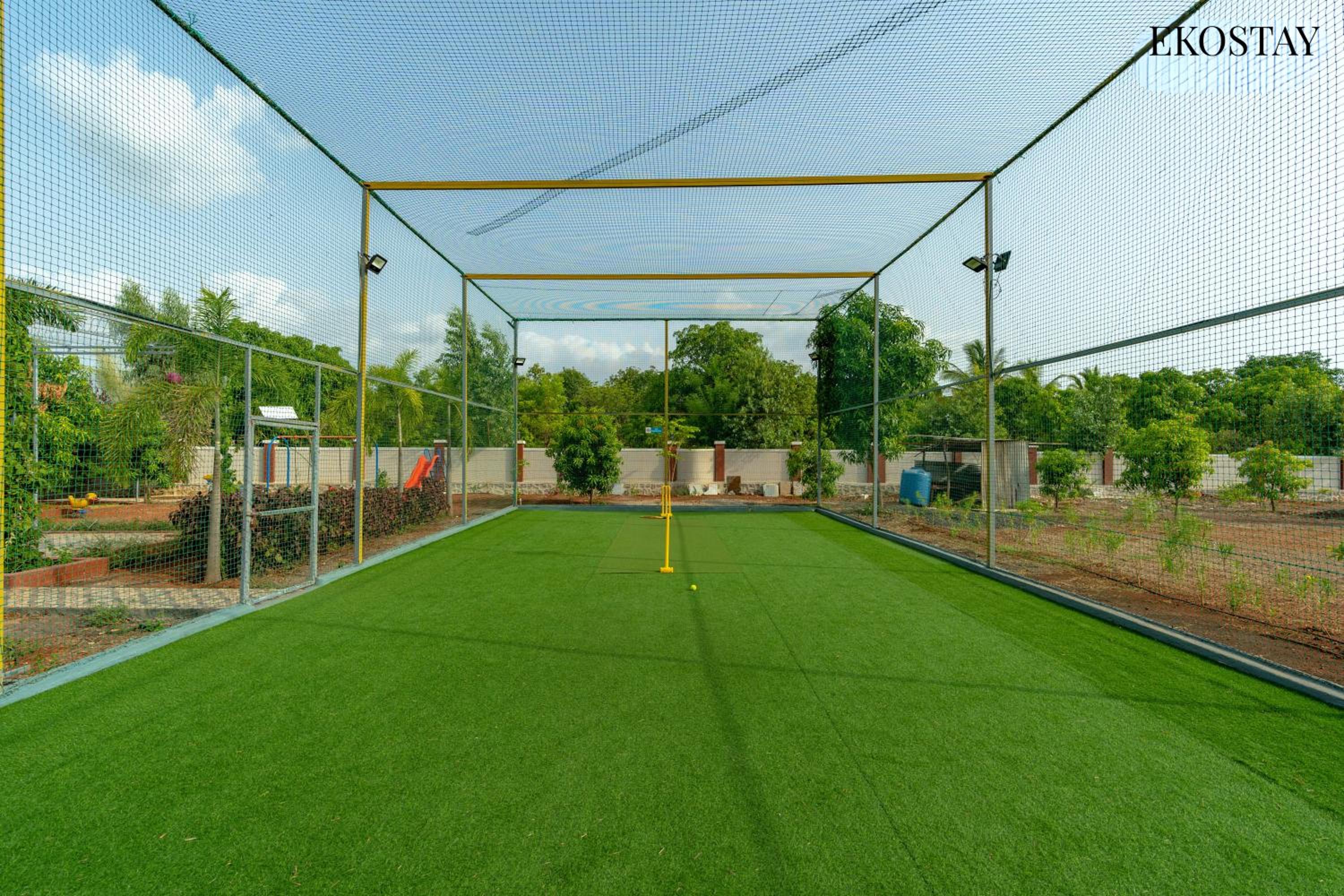 Ekostay Gold Palm Estate I Cricket Turf I Rain Dance I 2 Acre Property view 3