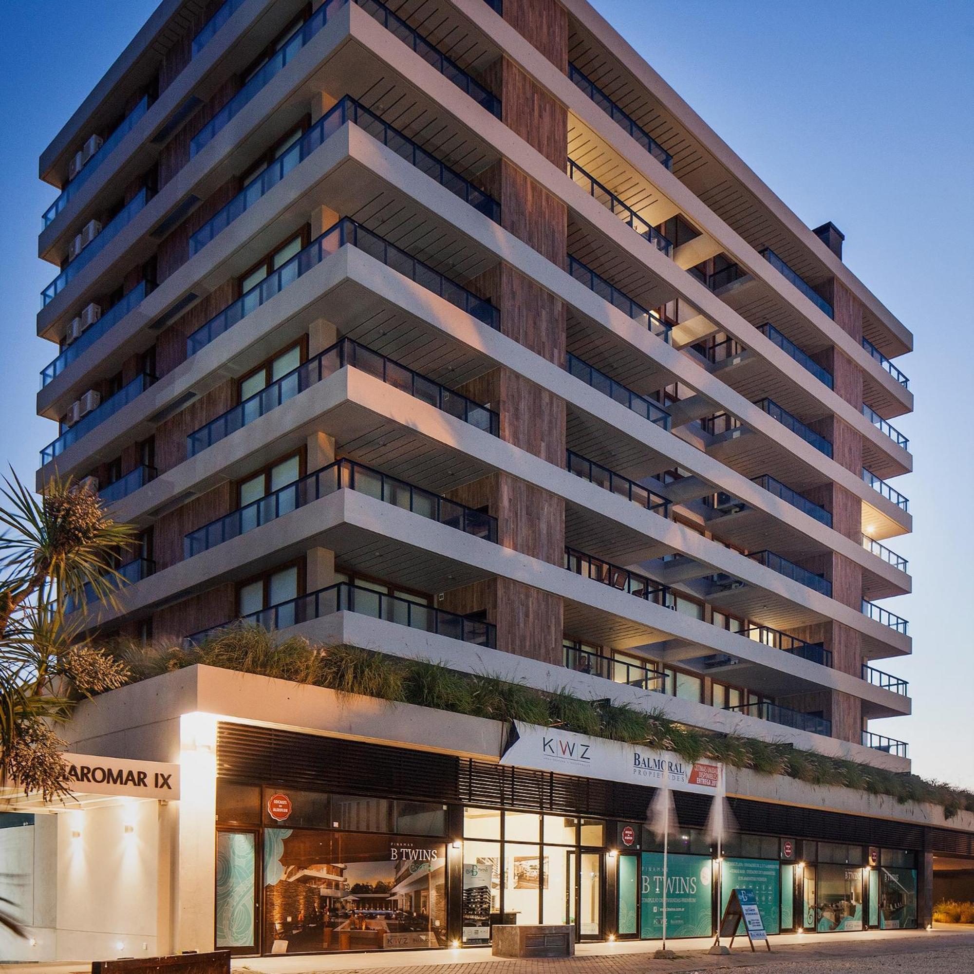BTWINS Pinamar Dpto Top 8vo al mar c balcon c parrilla c cochera Pileta cubierta descubierta sauna gym cine