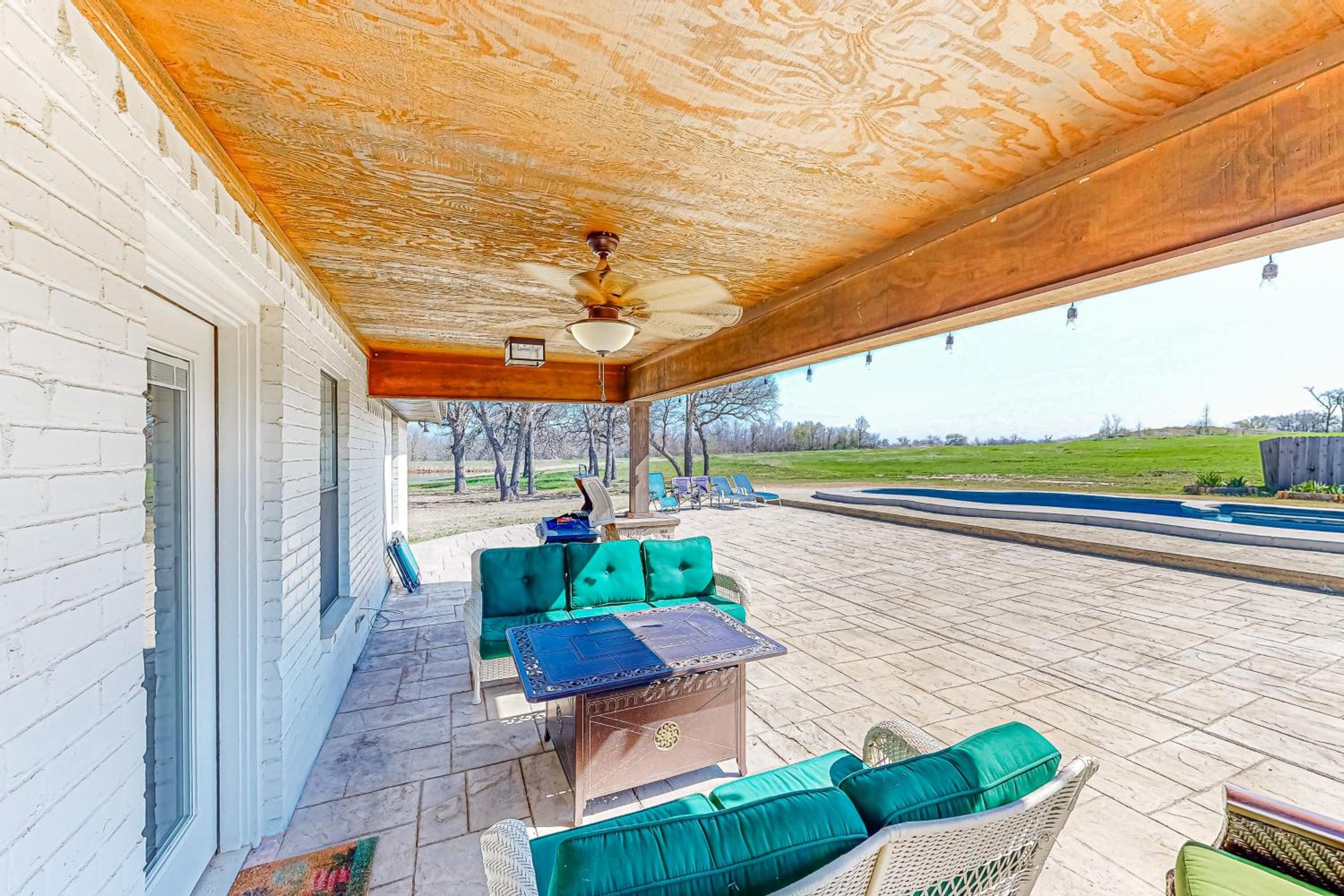 Dog-Friendly Cameron Home with Pond and Poolside Patio