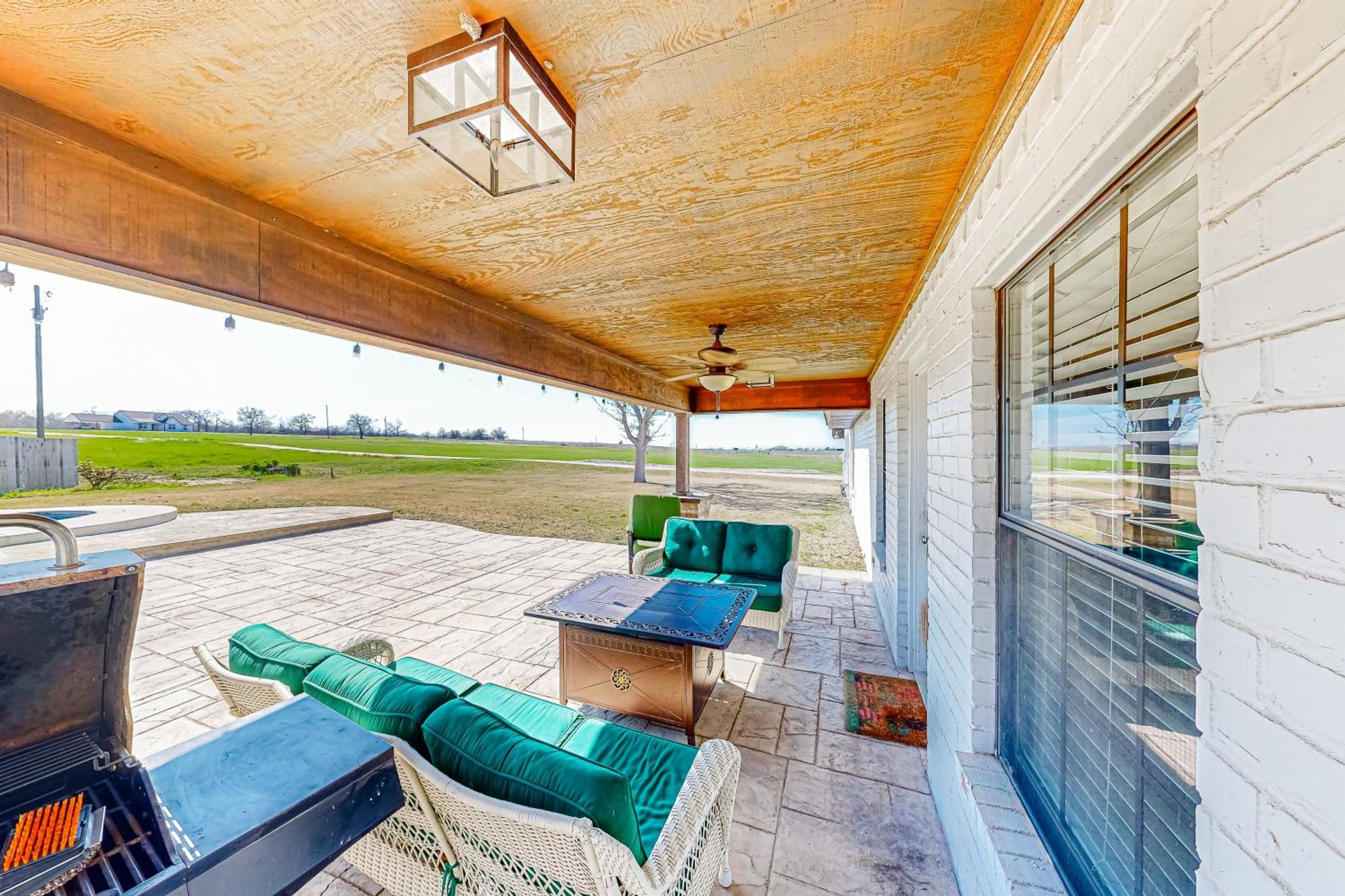 Dog-Friendly Cameron Home with Pond and Poolside Patio