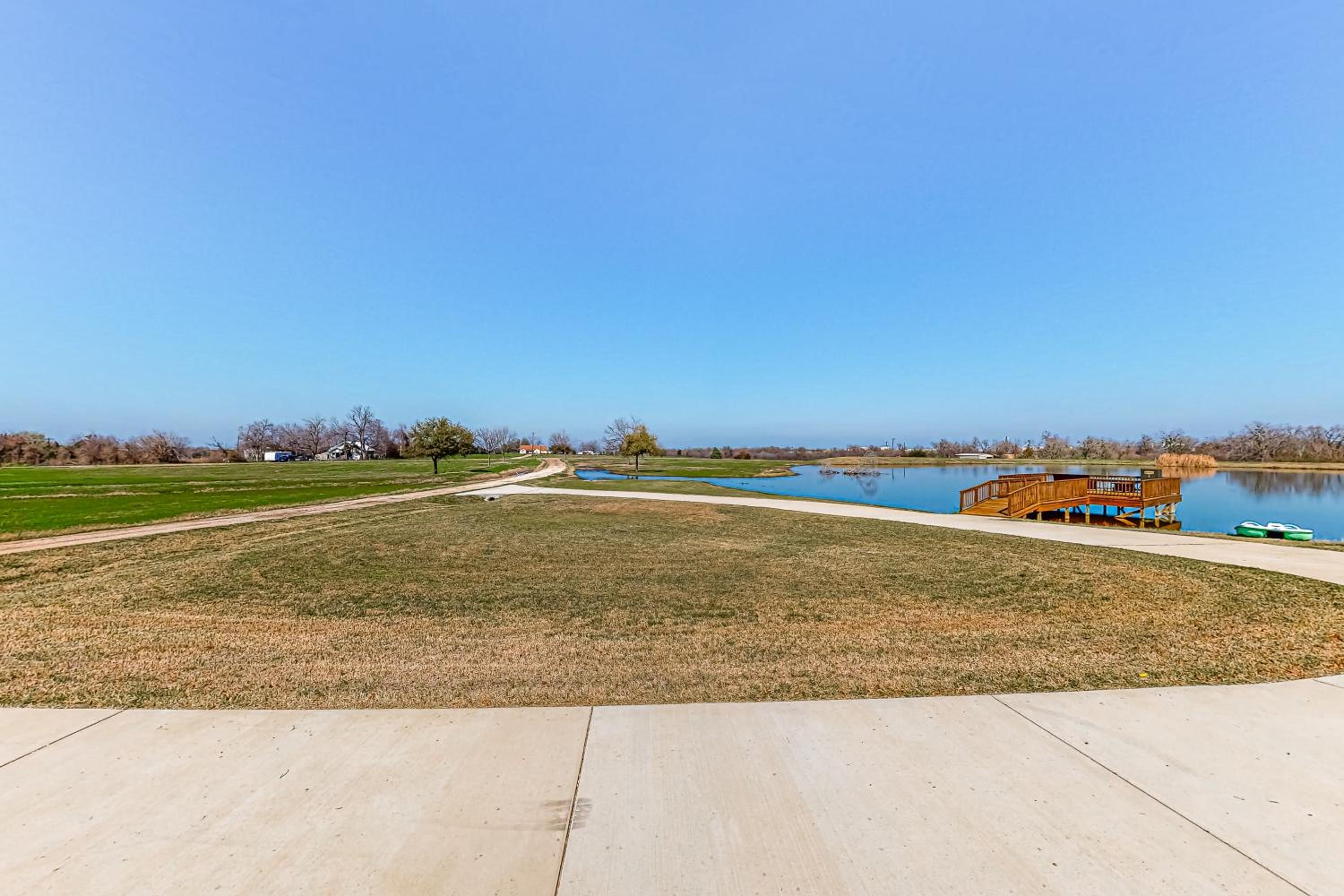 Dog-Friendly Cameron Home with Pond and Poolside Patio