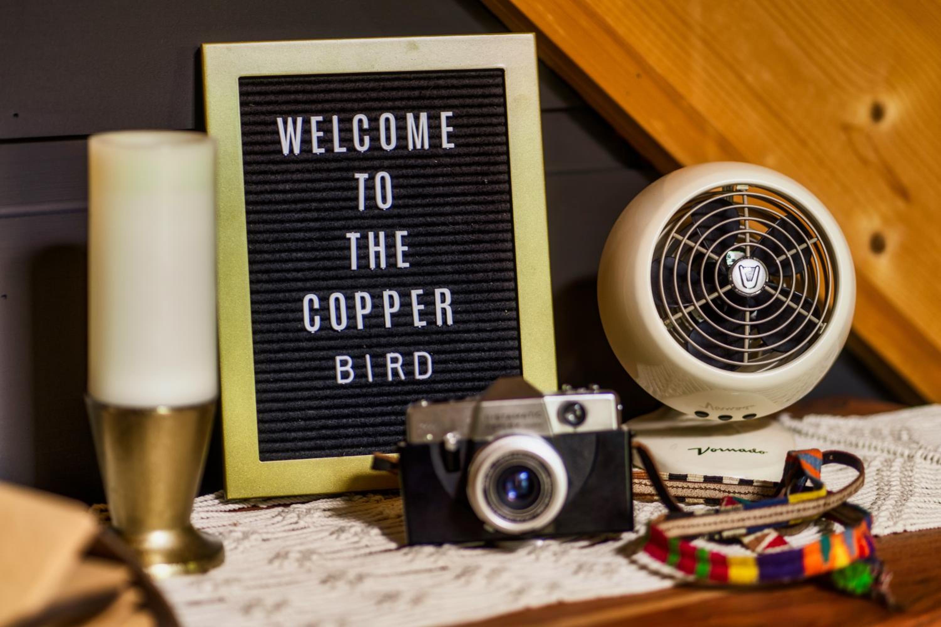 The Copper Bird Mid Century Hot tub Arcade Gameroom Rock Climbing wall