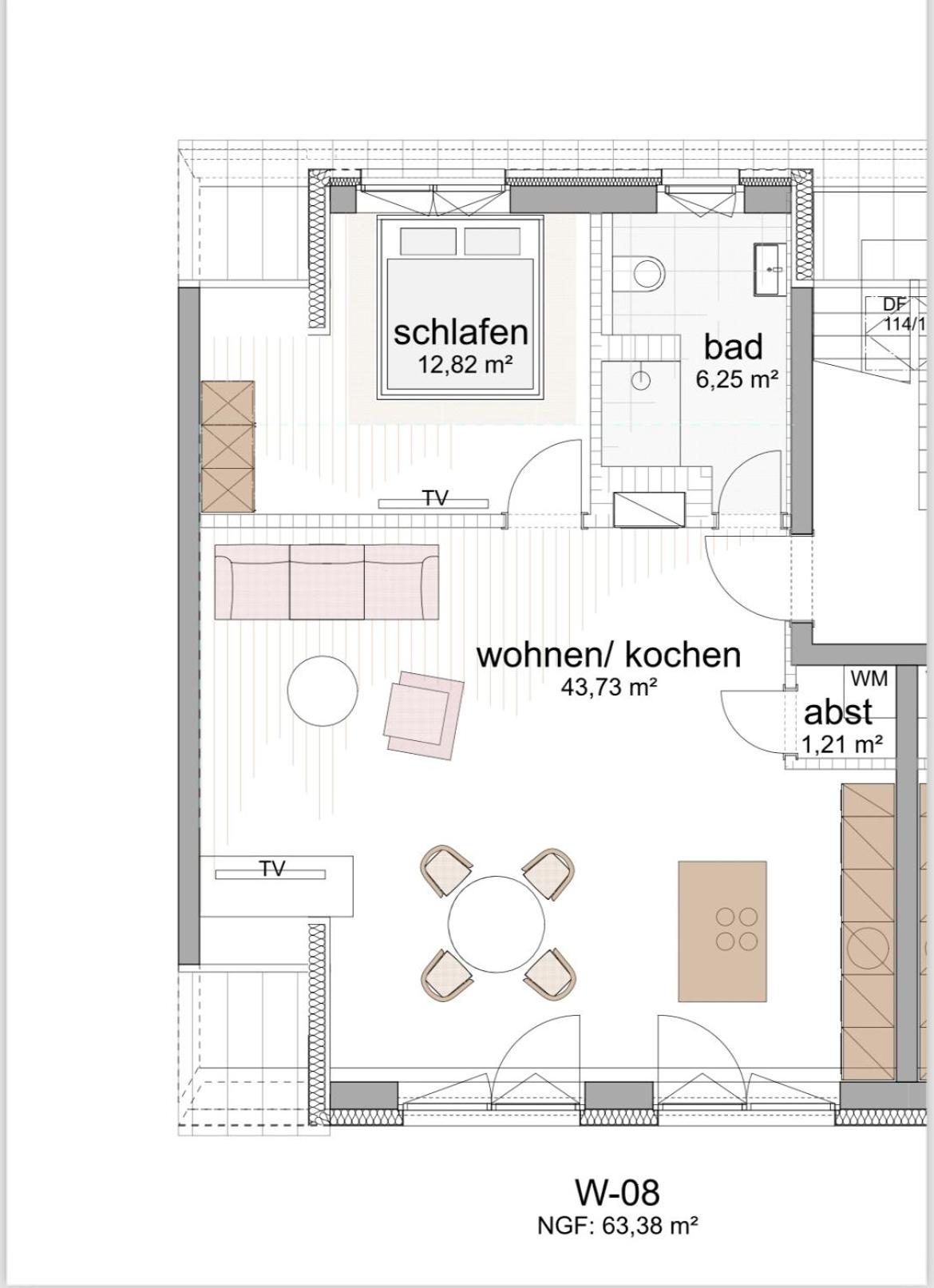 neues trendy Dachgeschossloft