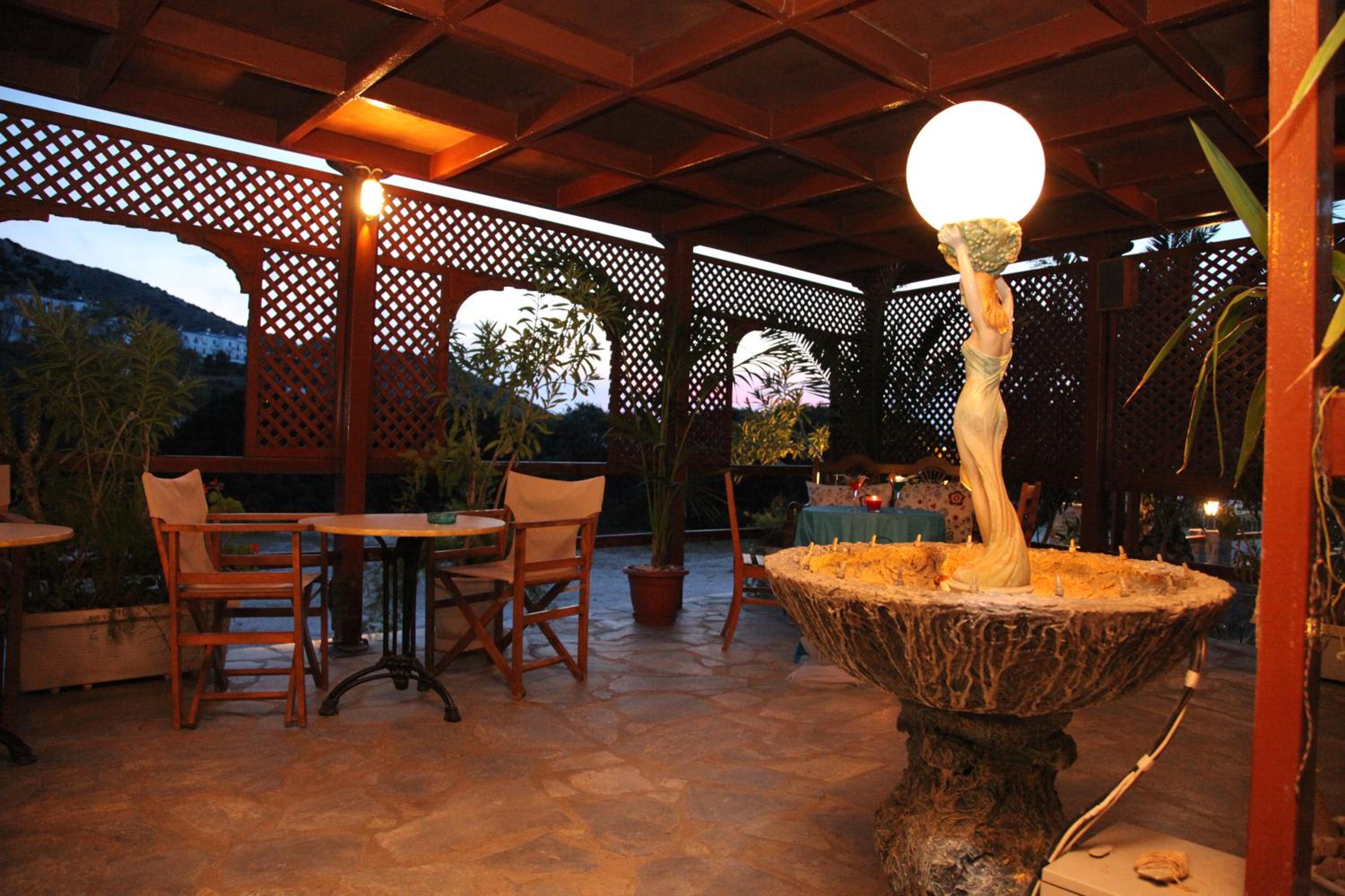 outdoor BBQ area