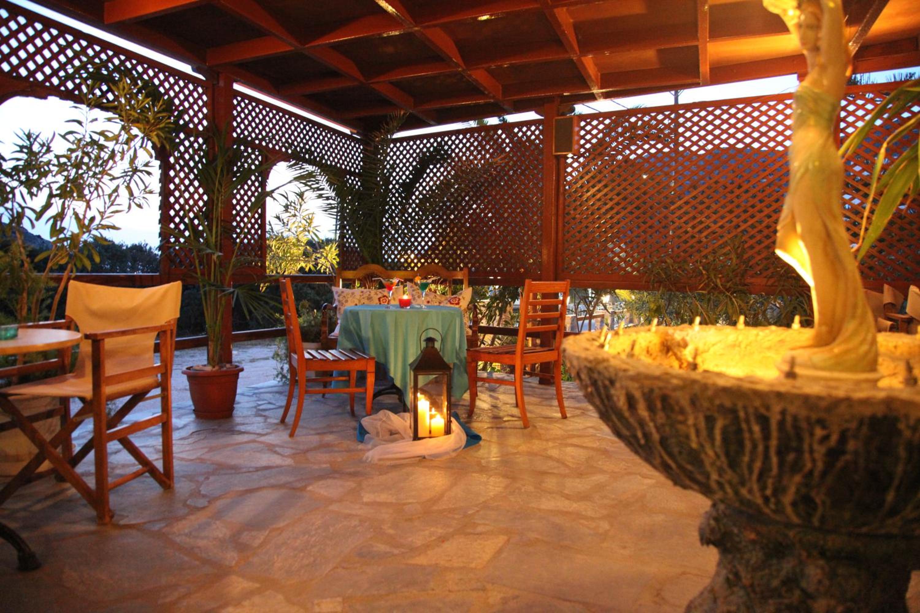 outdoor BBQ area