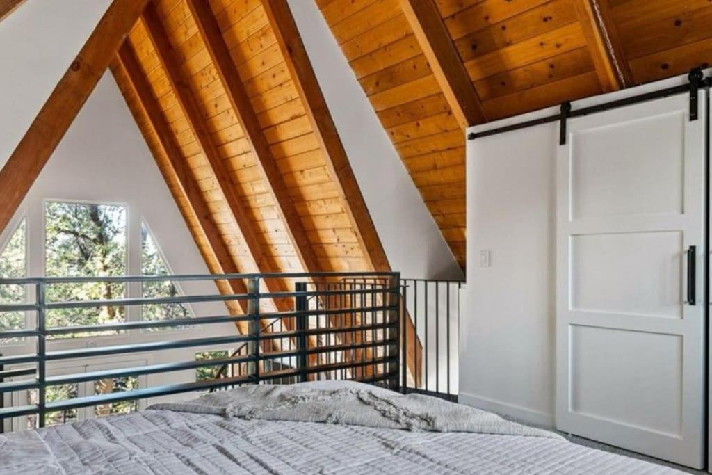 The Scandia “A-Frame Chalet” Fireplace & Hot tub view 4
