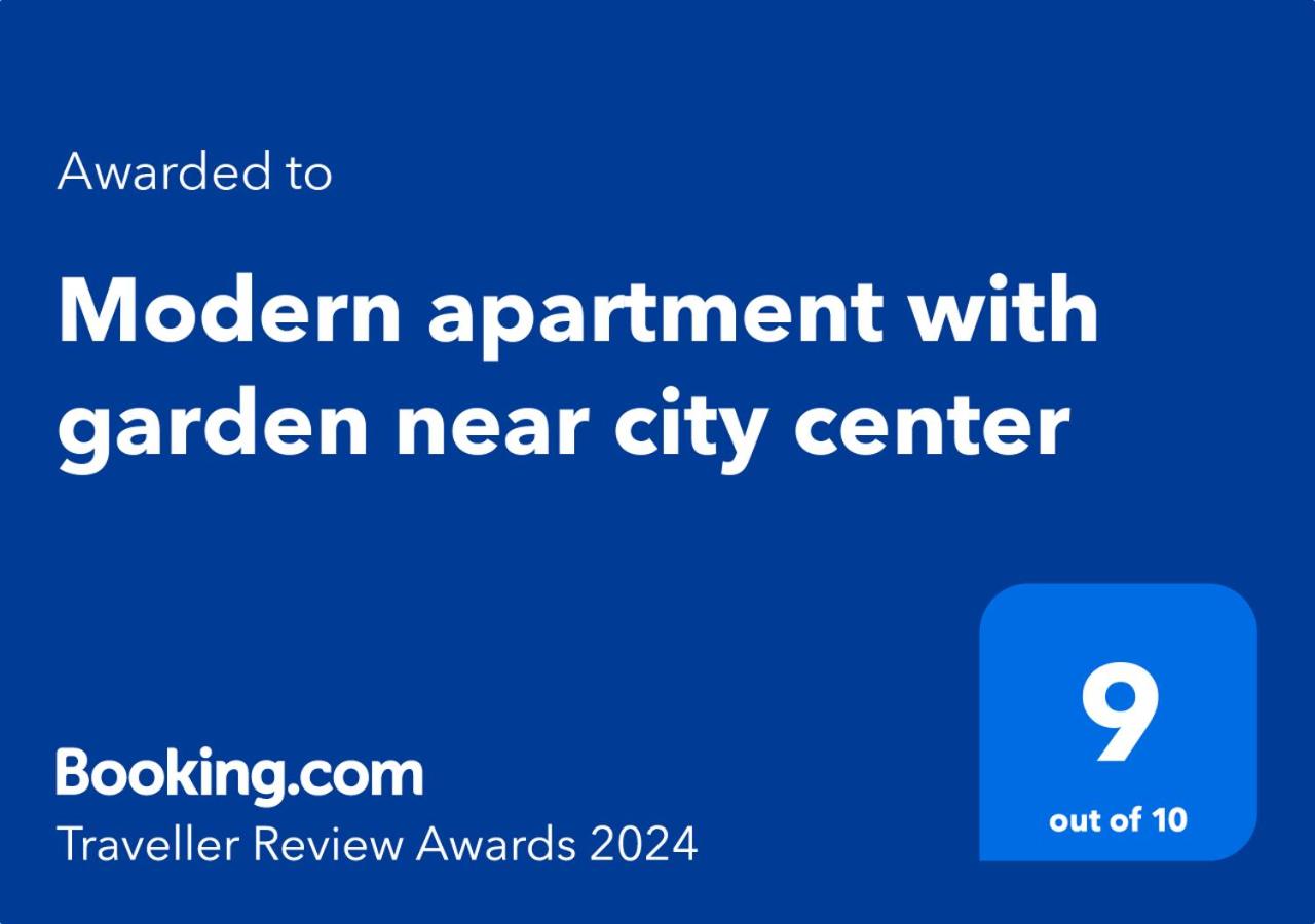 Modern apartment with garden near city center