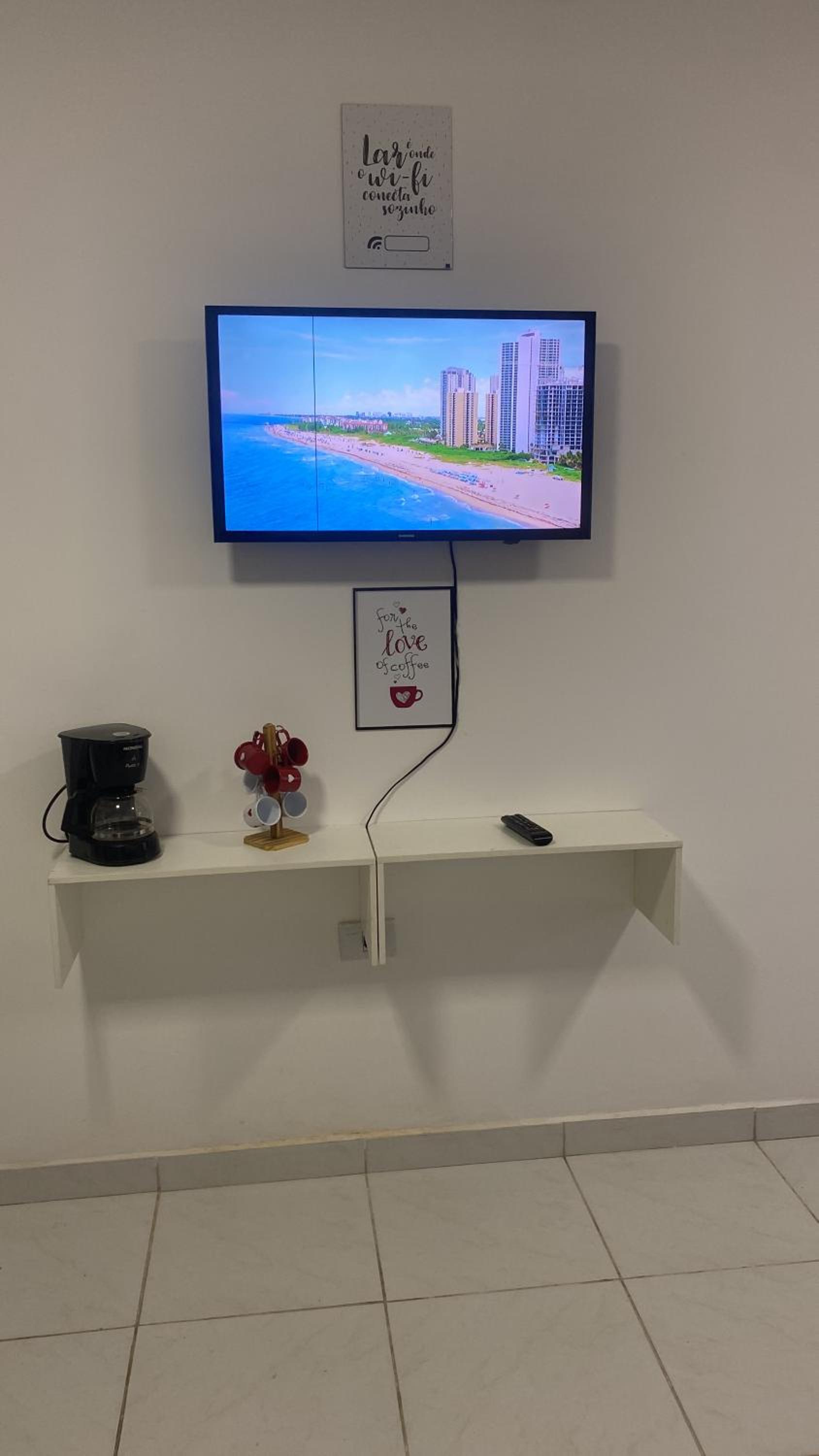 Apartamento kit net pé na areia