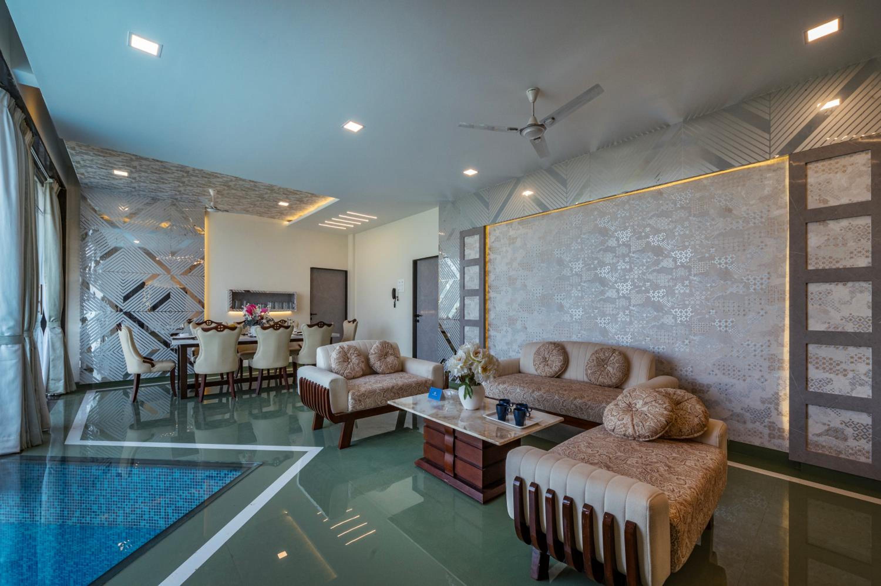 SaffronStays Blueberry - 4BR Panchgani villa with pool, bar lounge & terrace, lush garden vibes for family celebrations