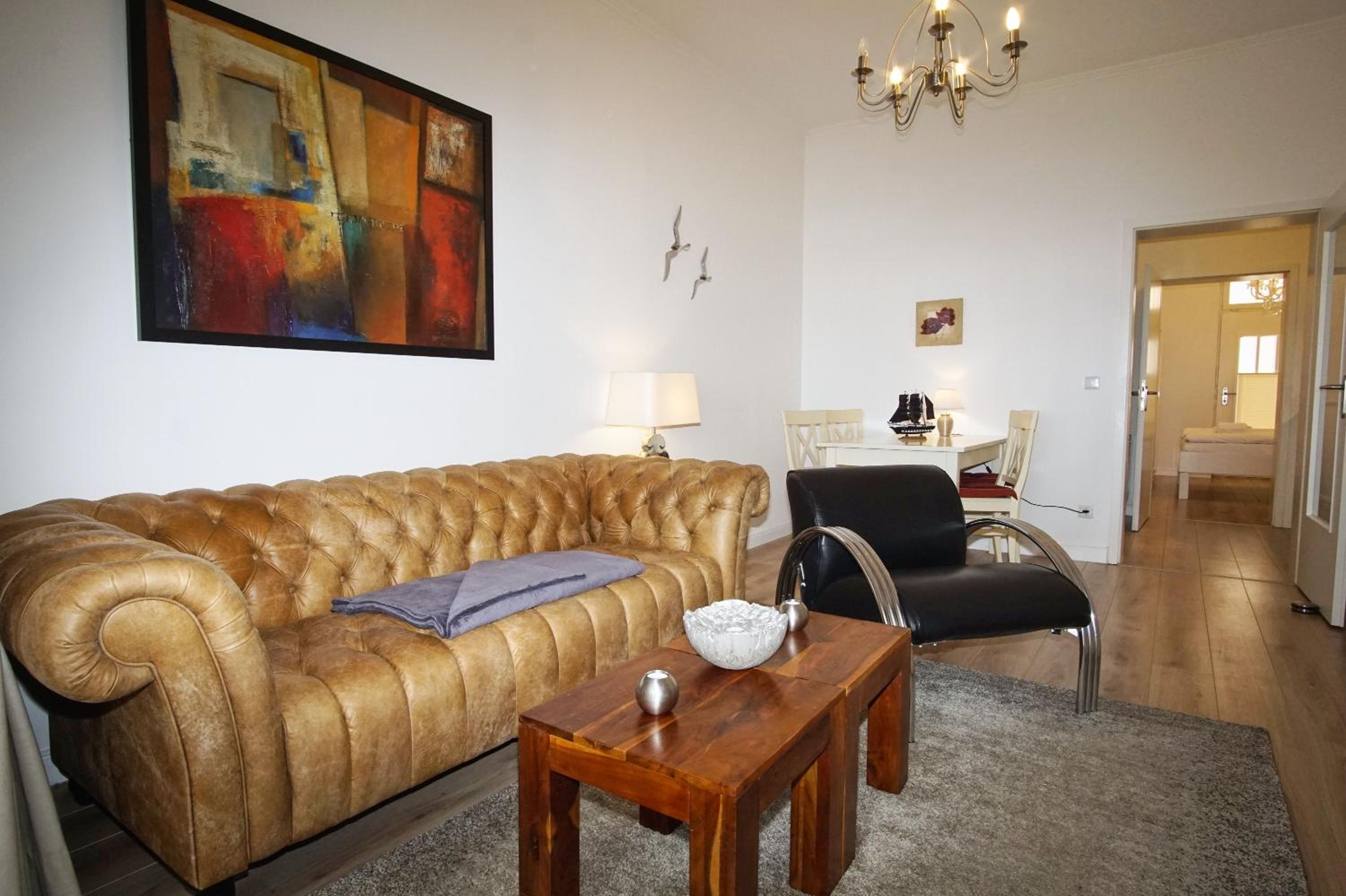 strandnahe Ferienwohnung mit Meerblick und Terrasse - Villa Seeadler FeWo 602