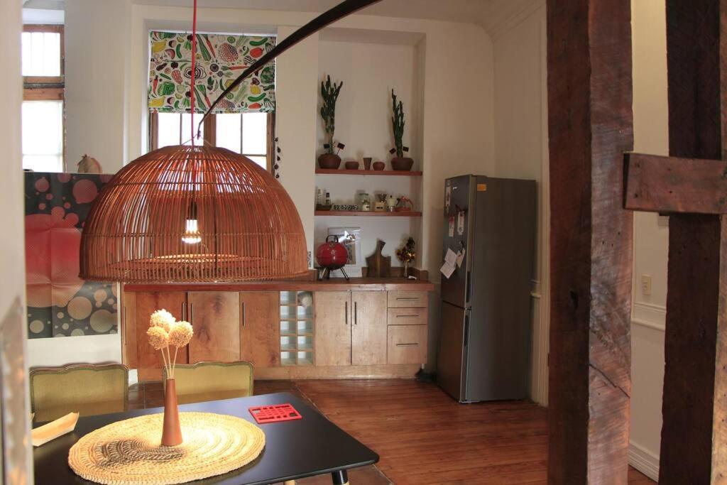 Patrimonial redesigned luminous loft for couples