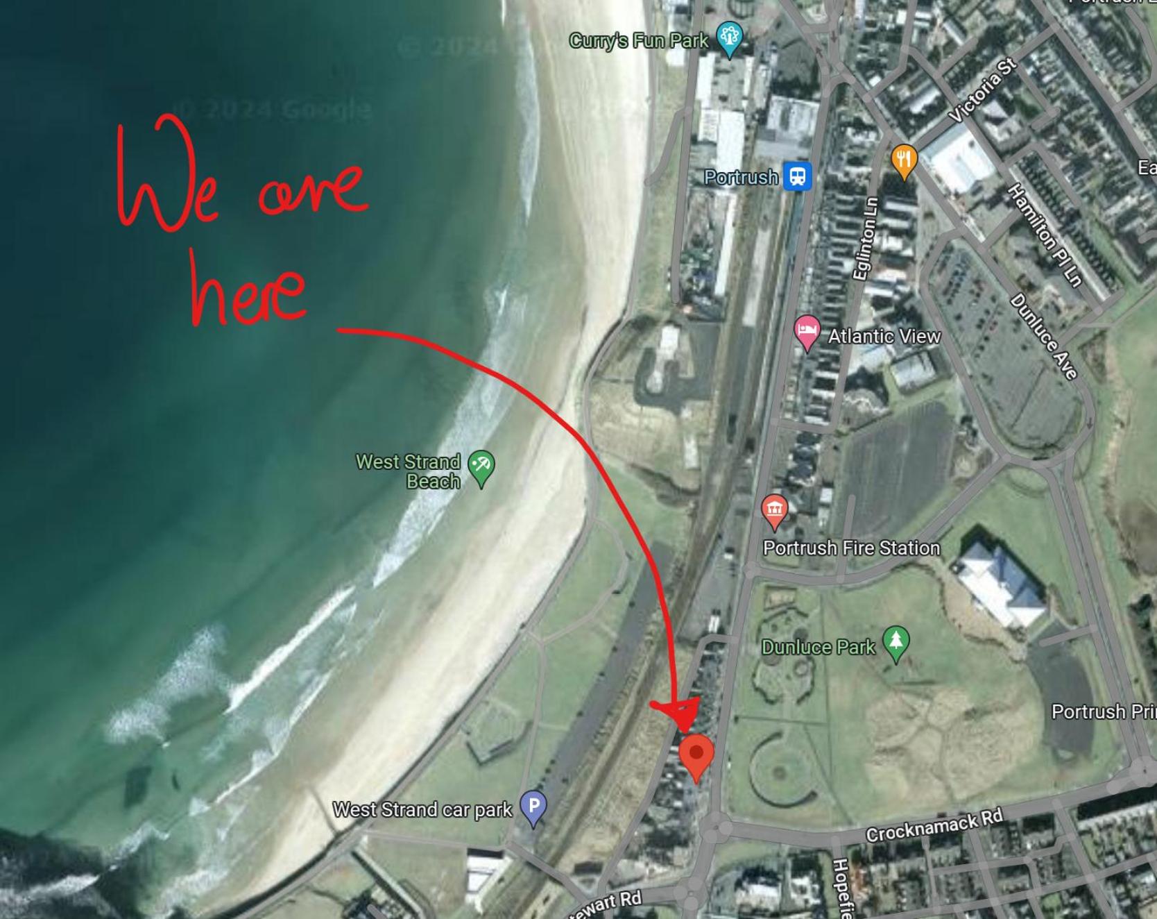 Beside West Strand beach Portrush Ground Floor Apartment view 2