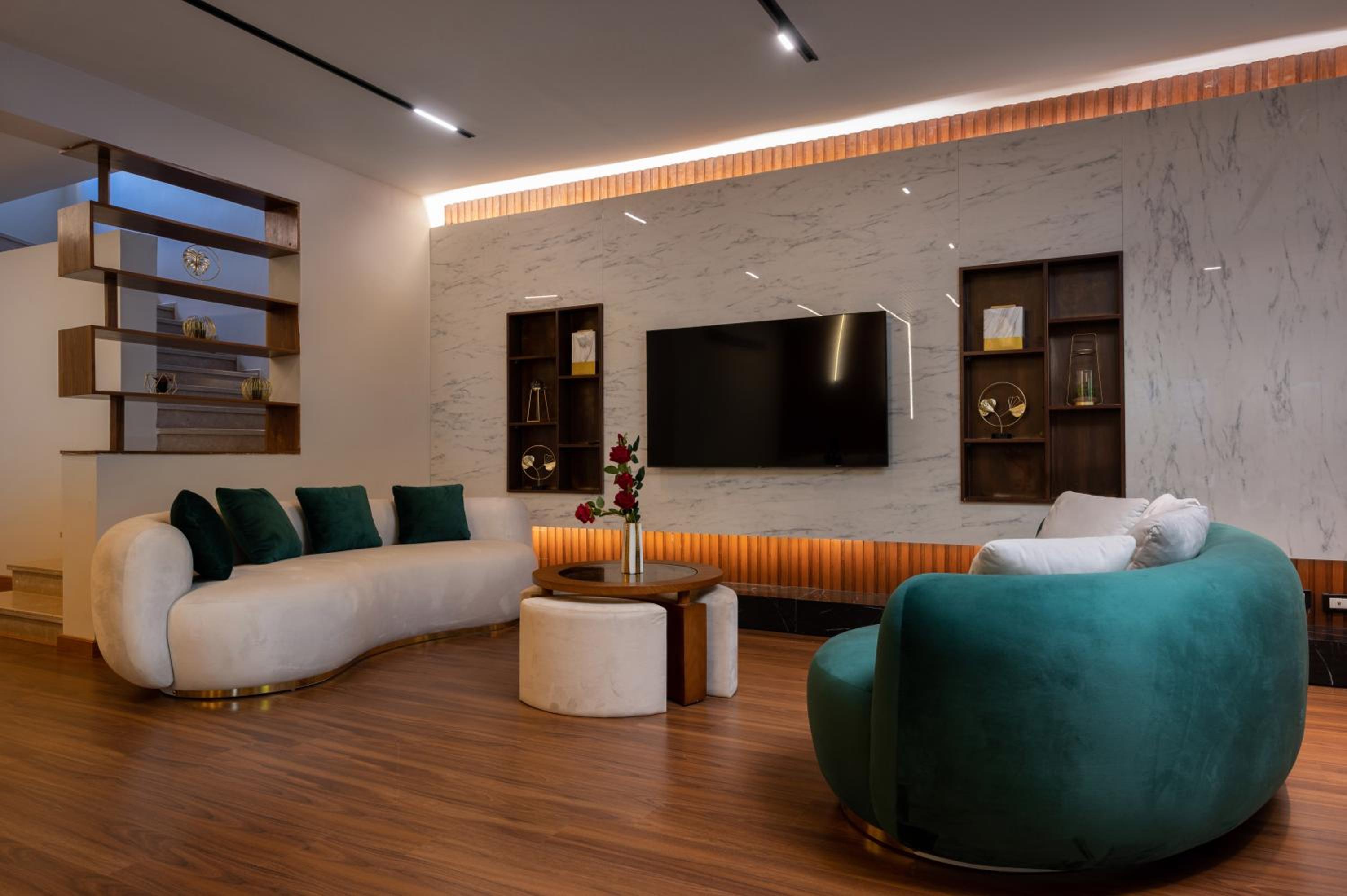 Zyra villa with pool and waterfall in New Cairo