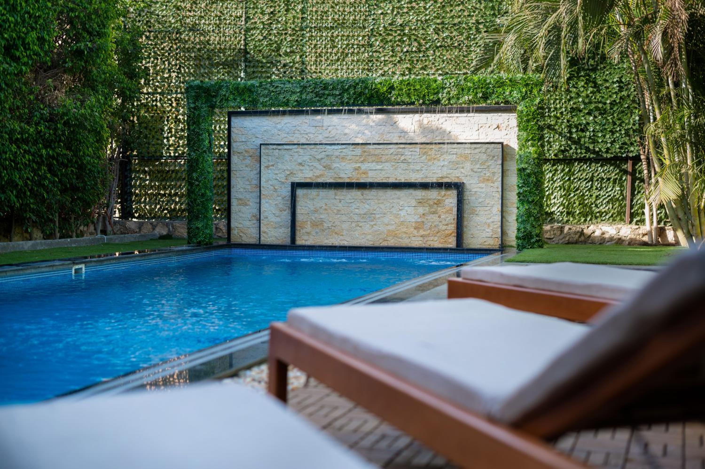 Zyra villa with pool and waterfall in New Cairo