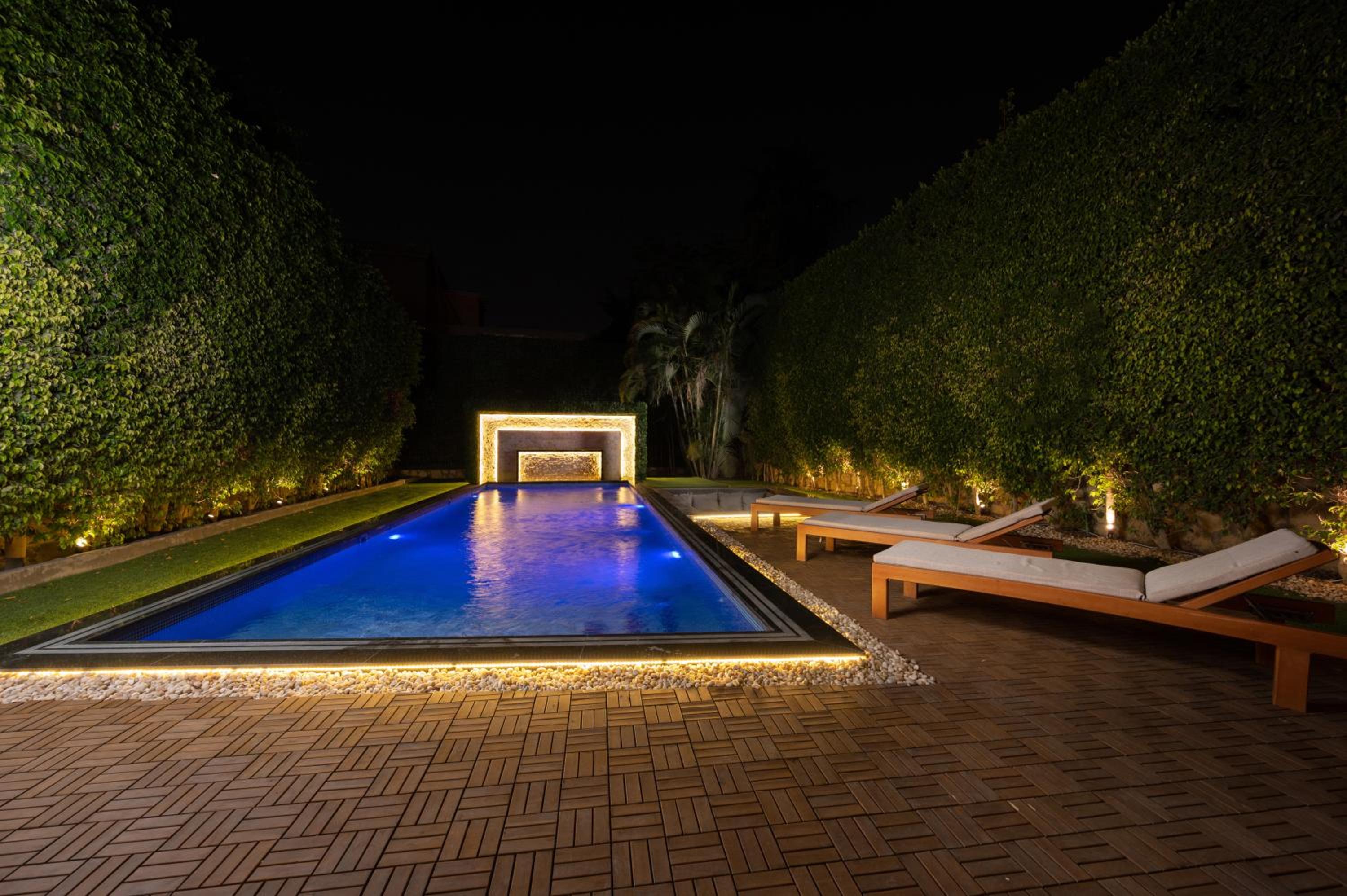 Zyra villa with pool and waterfall in New Cairo