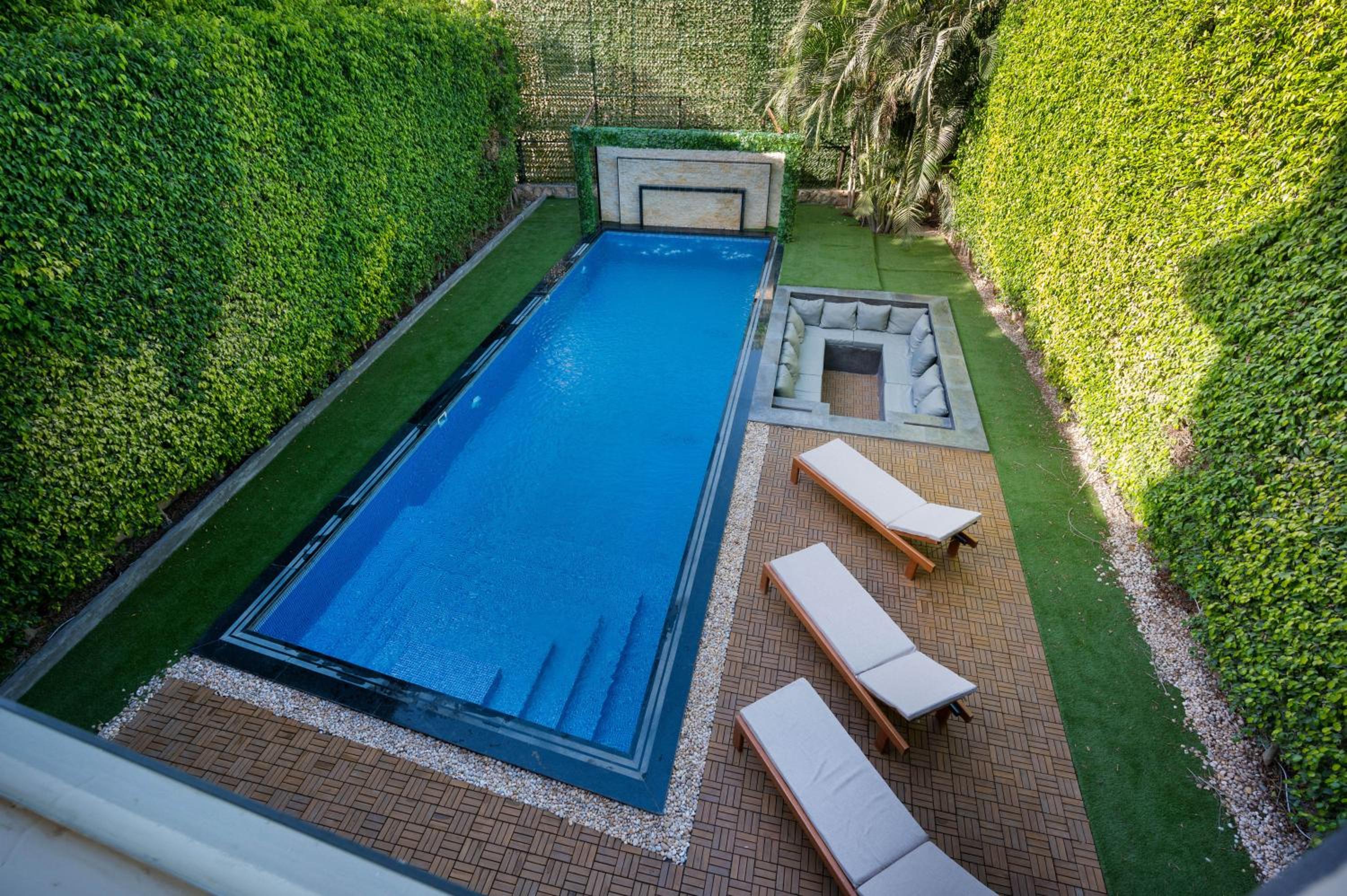 Zyra villa with pool and waterfall in New Cairo