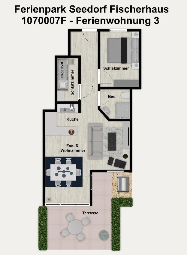 Ferienpark Seedorf Fischerhaus - Ferienwohnung 3