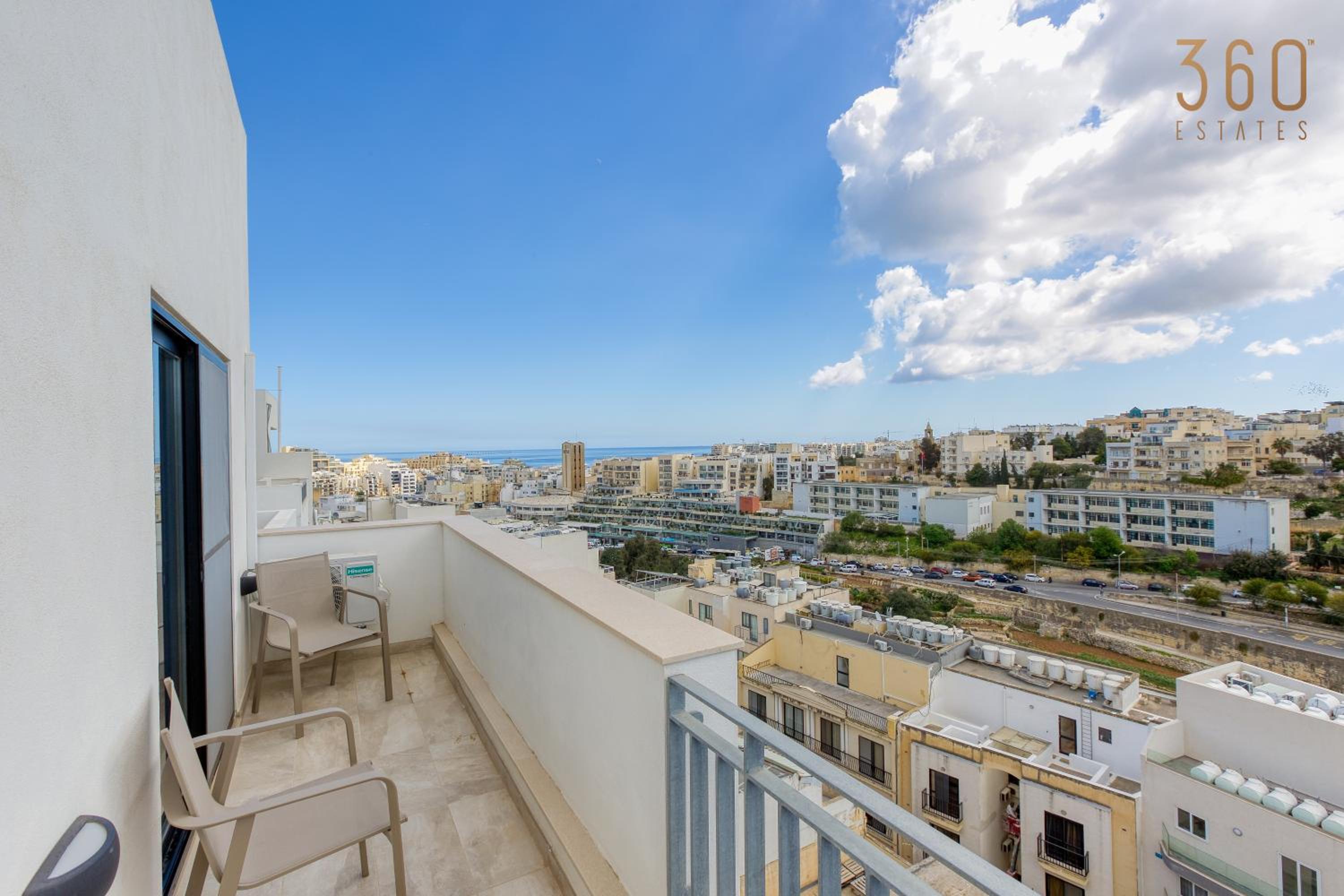 Cosy Penthouse with Terrace & views in St Julians by 360 Estates view 4
