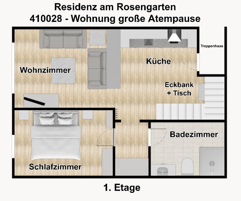 Residenz am Rosengarten Ferienwohnung große Atempause