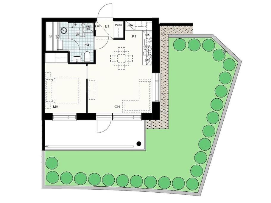 LadyCrane apartment, sauna and parking