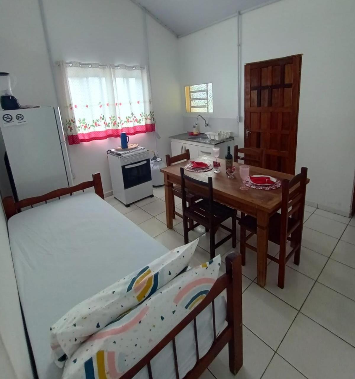 Casa da Vovó na Pousada Sitio Pauletto - com Cozinha, Churrasqueira e Decoração