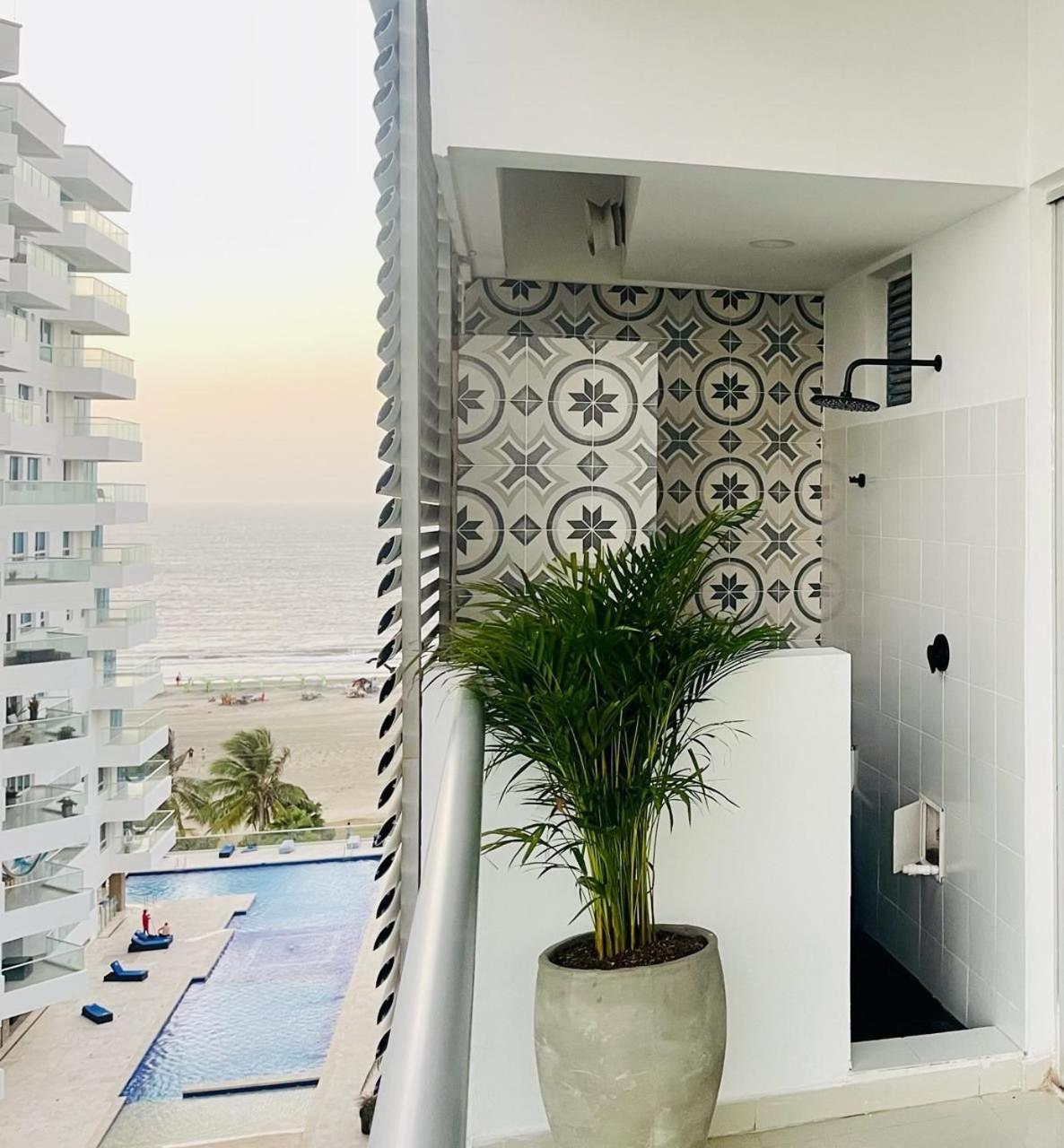 Oceanfront condominium with direct access to the beach.
