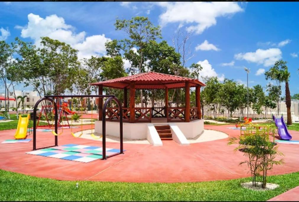 Family accommodation with pool and water park