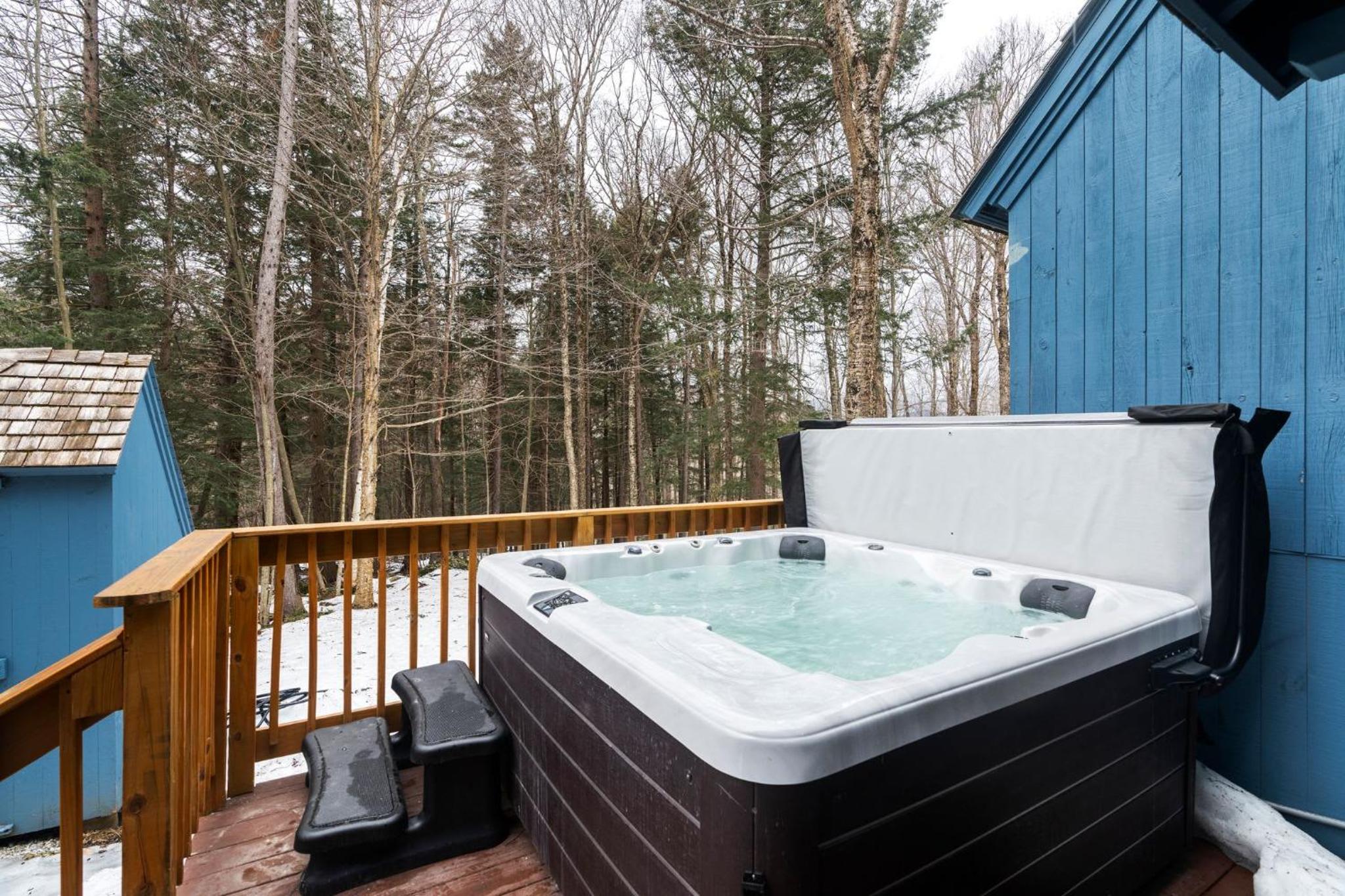 Hot Tub Sauna Firepit Nespresso Huge TV