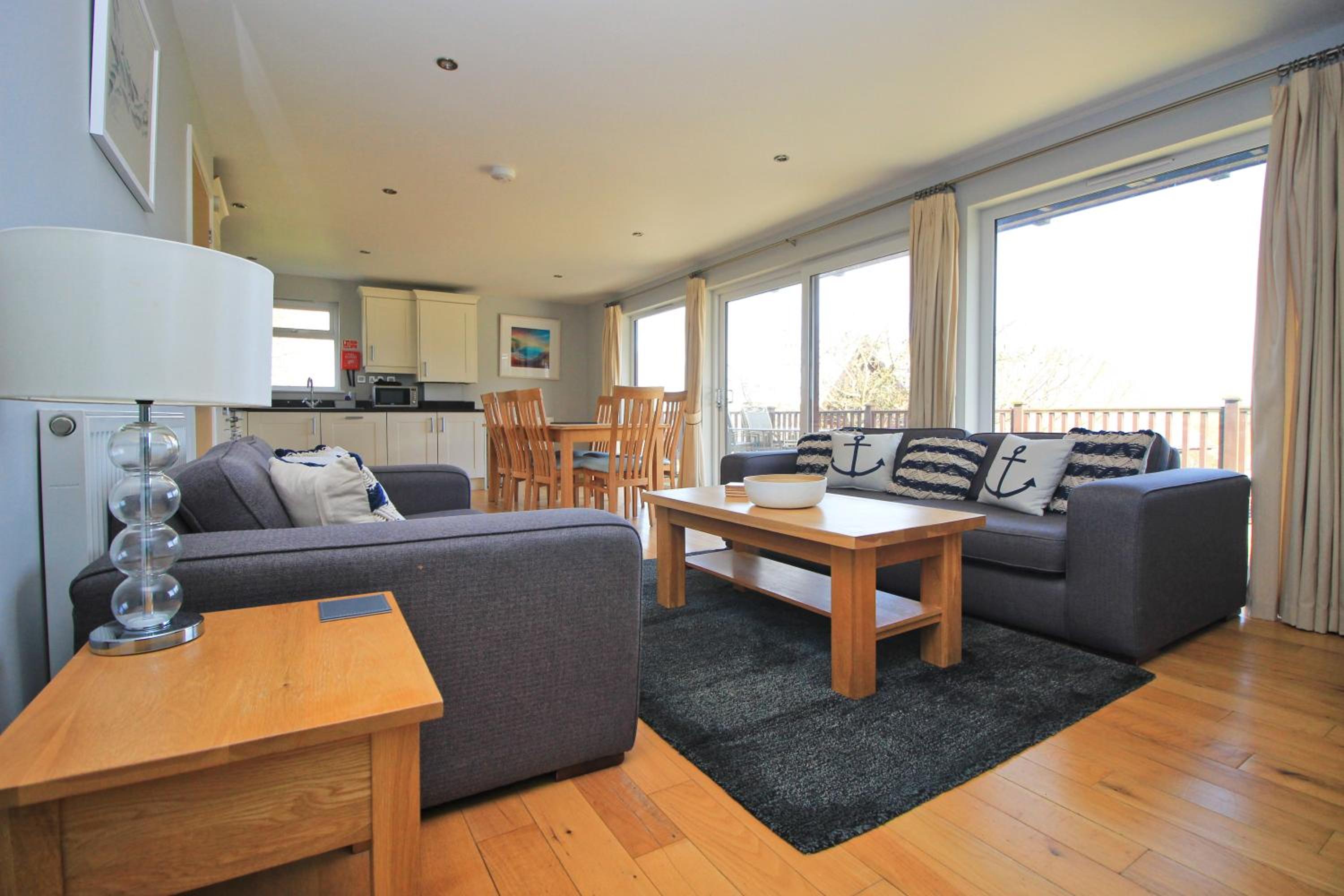 Holiday lodge, on-site watersports, Retallack Resort view 3