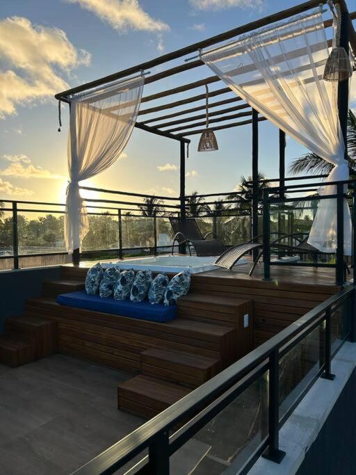 Casa com Jacuzzi e vista para o Mar em Milagres
