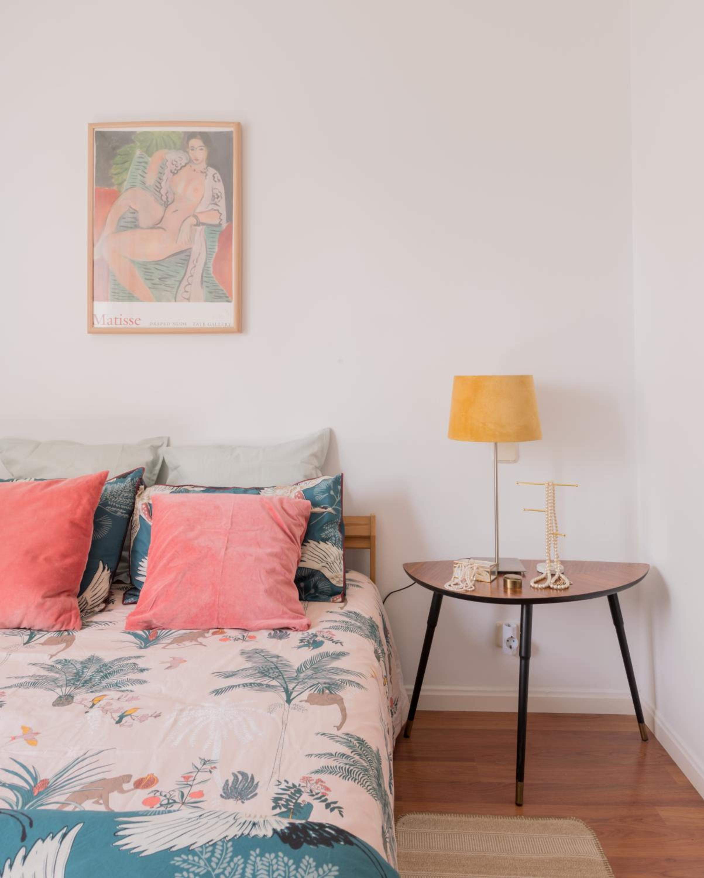 Cozy and Stylish Room with Natural Light and Vibrant Decor