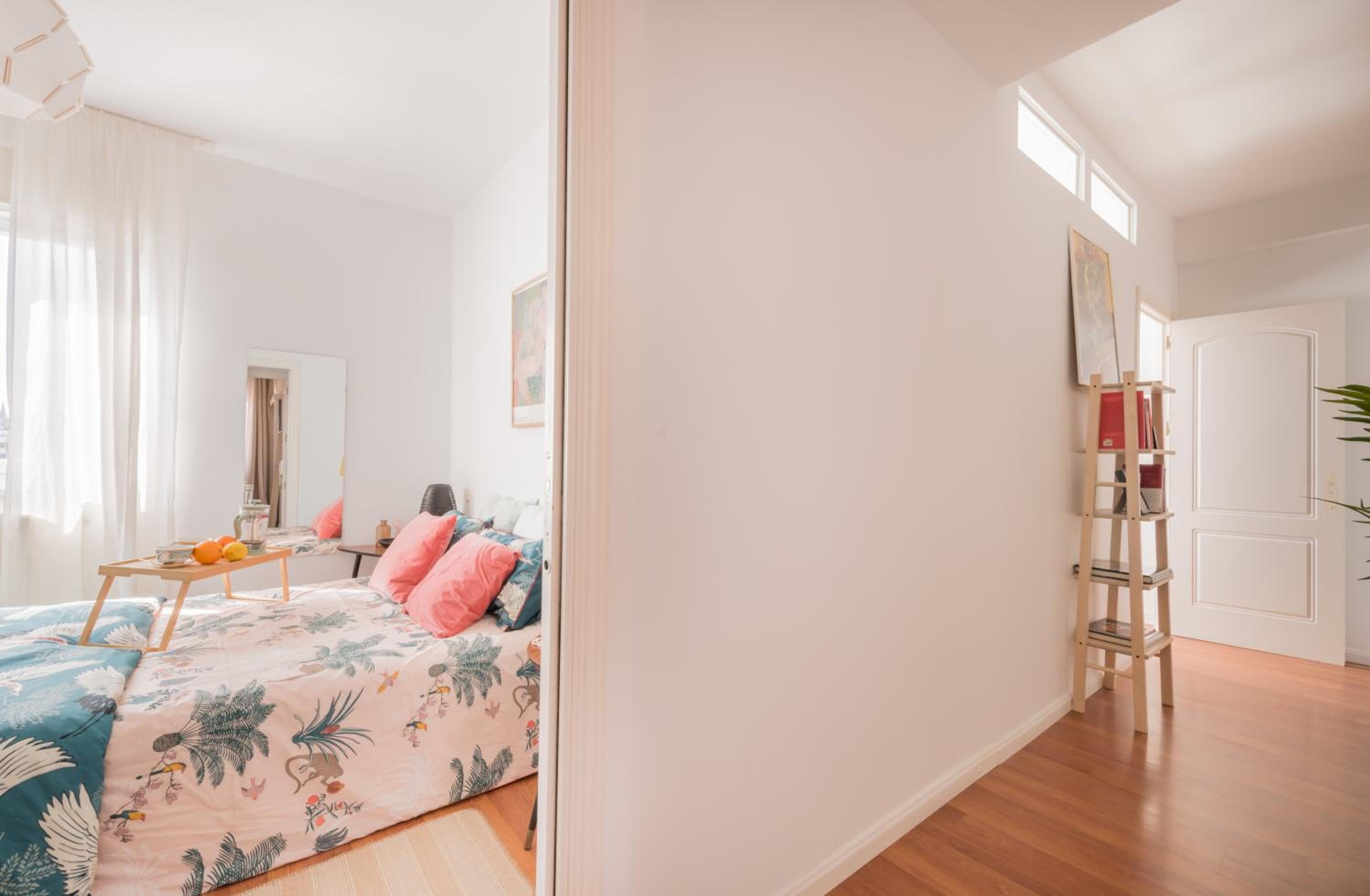 Cozy and Stylish Room with Natural Light and Vibrant Decor