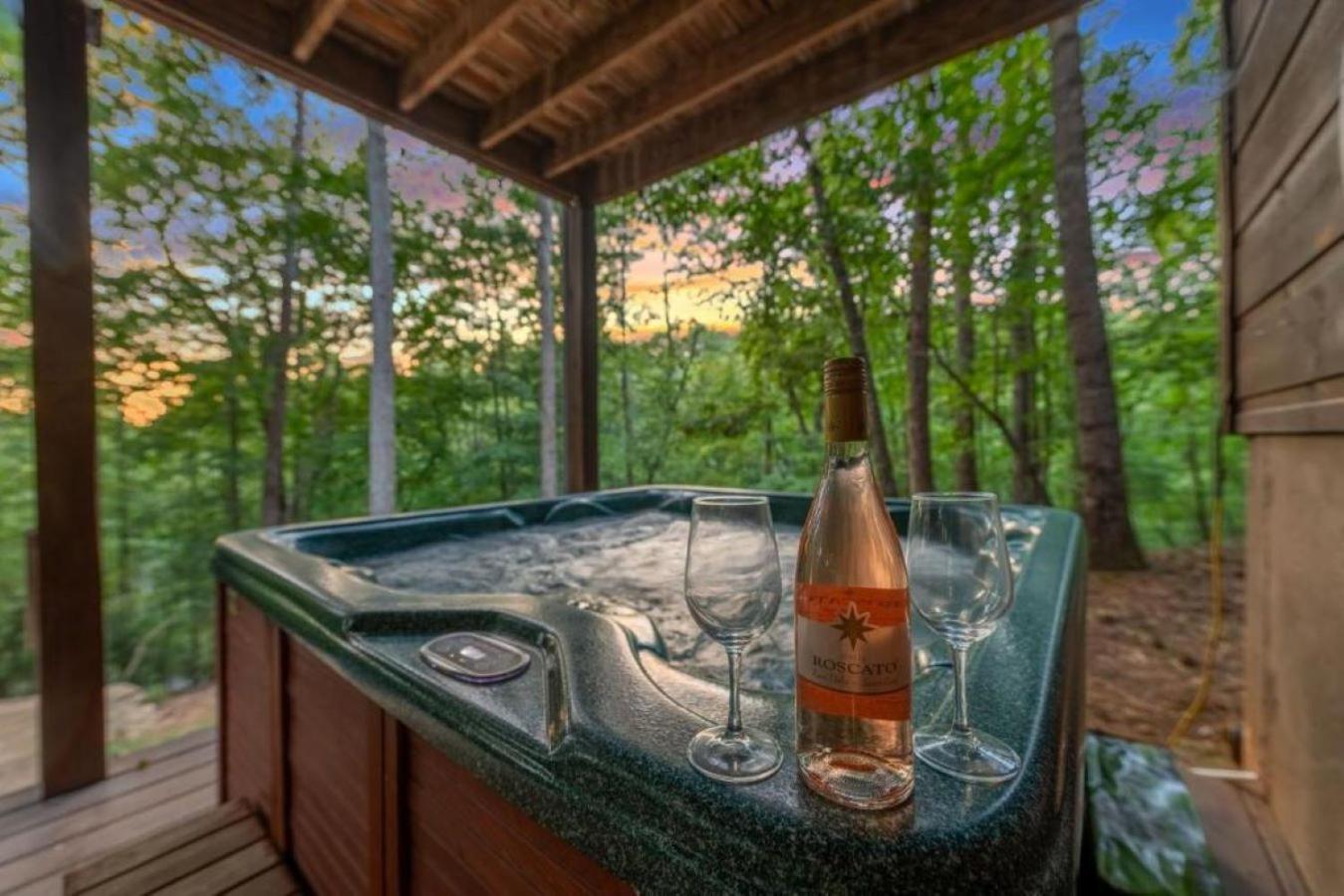 DeerWoodsLodge DOT com-Ellijay Coosawattee River-Sleeps 16-ARCADE-Hot Tub-Fire Pit-Winery's view 3