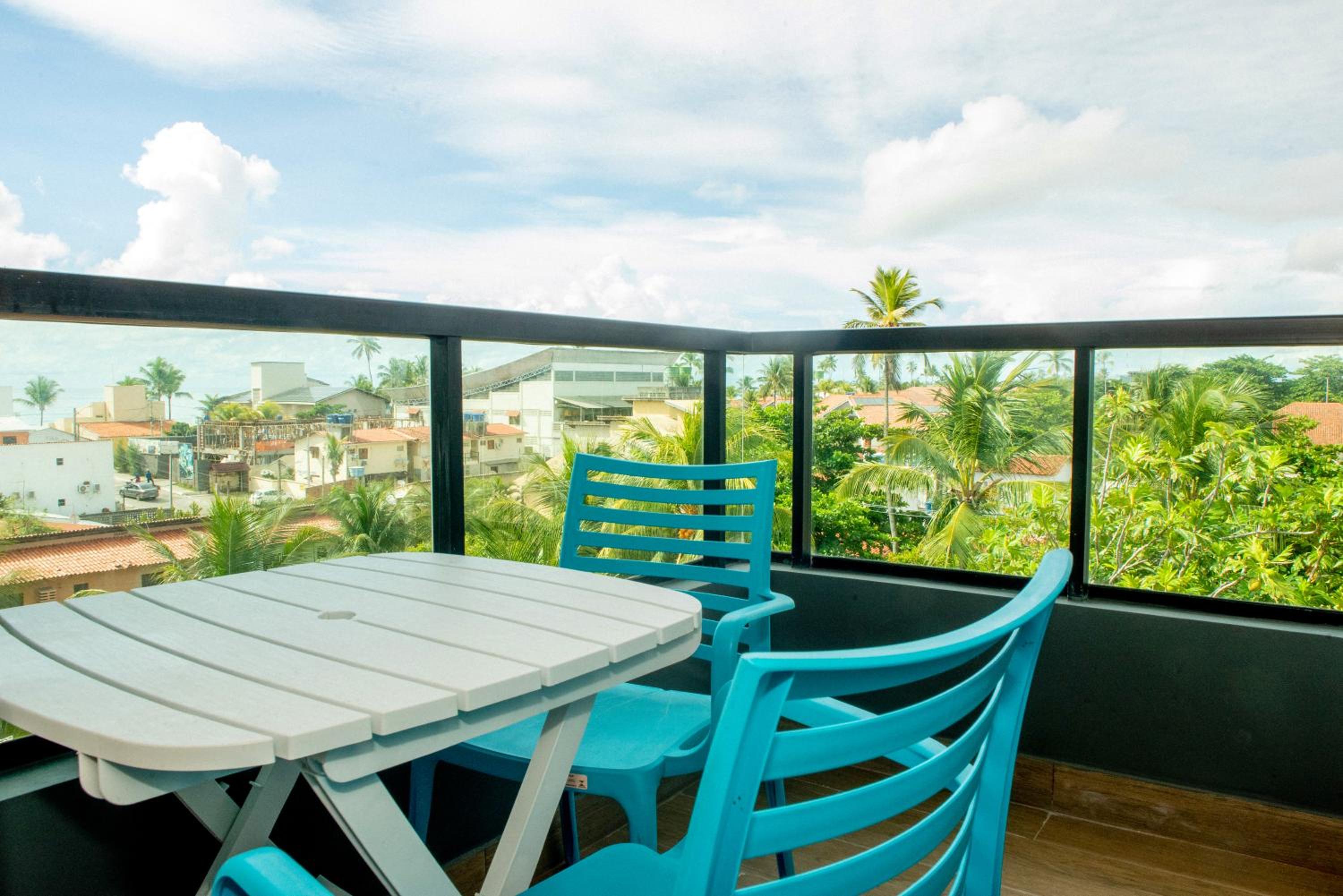 Apto com vista para o mar, Rooftop com piscina & sauna em Porto de Galinhas